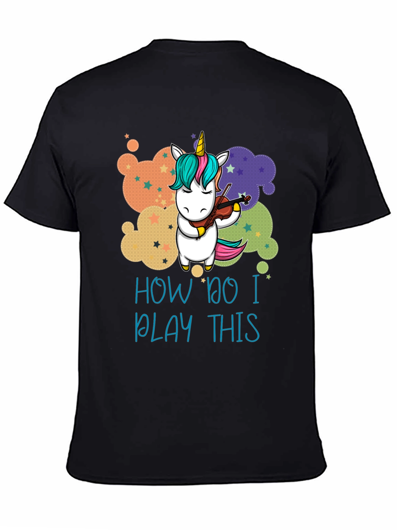 Black Unicorn Violinist Tee - How Do I Play This? view 4