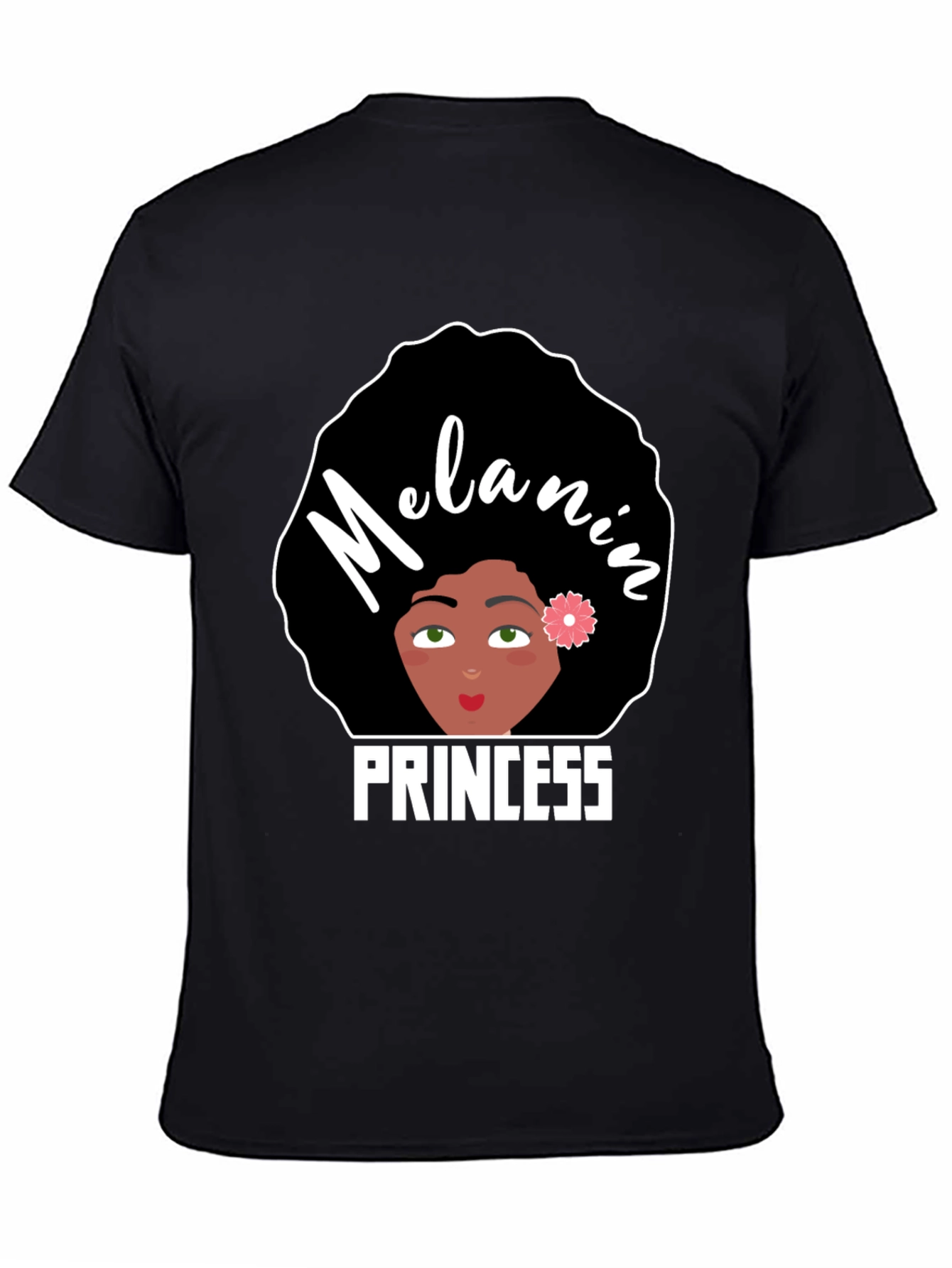Black Melanin Princess Graphic Tee - Black Pride view 4