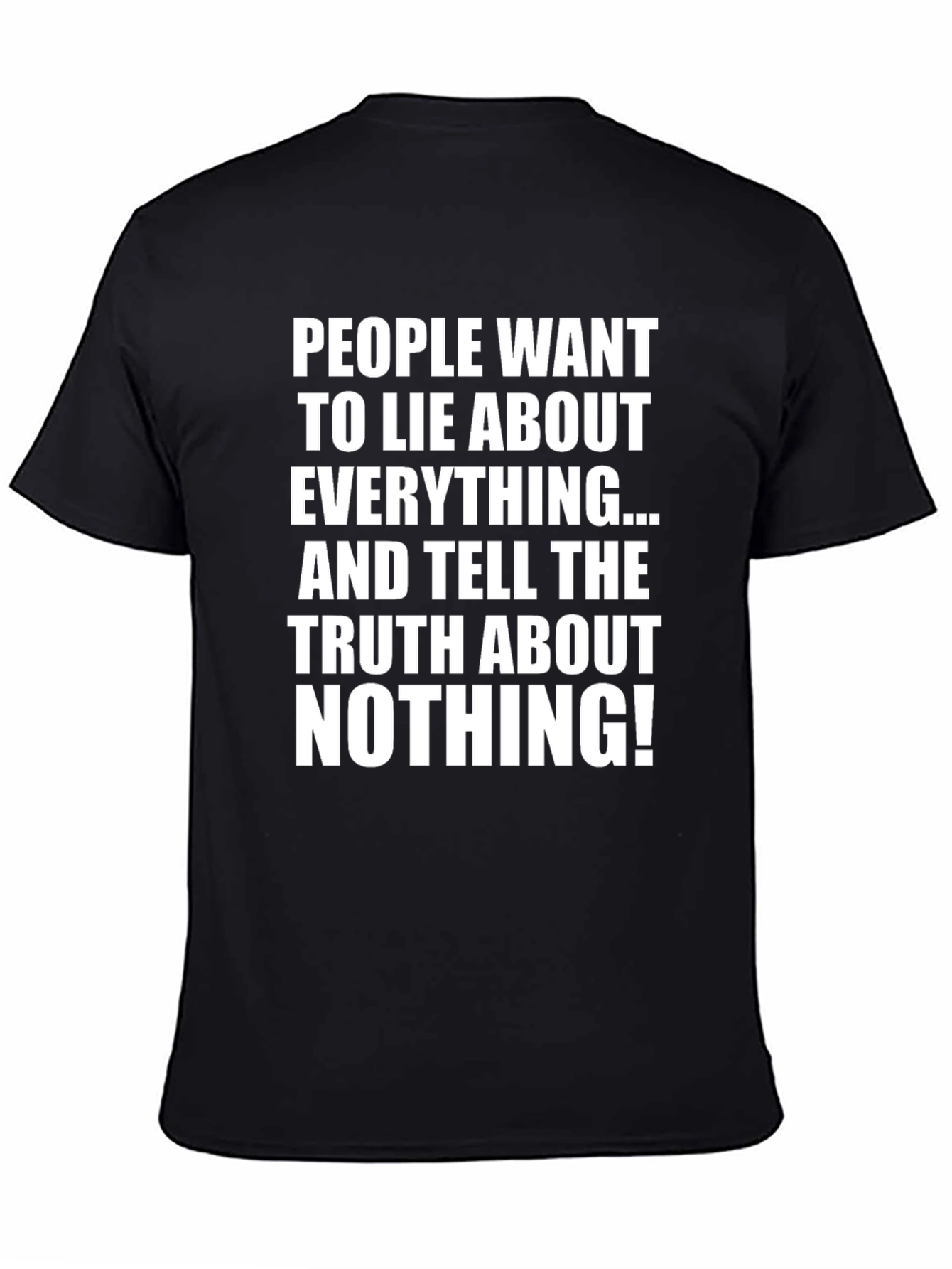 Black Truth About Nothing Graphic Tee view 4
