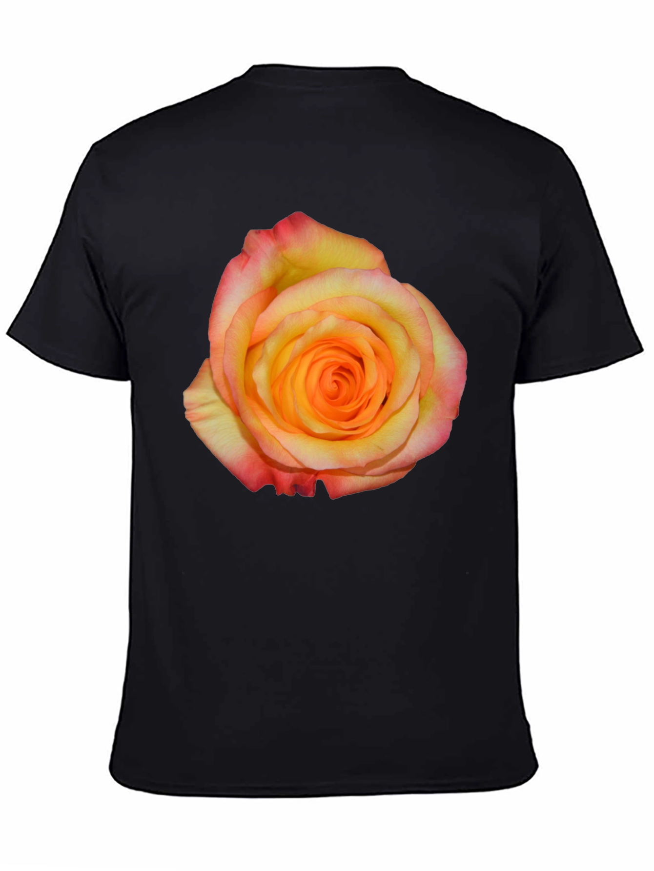 Black Rose Graphic Black T-Shirt view 4