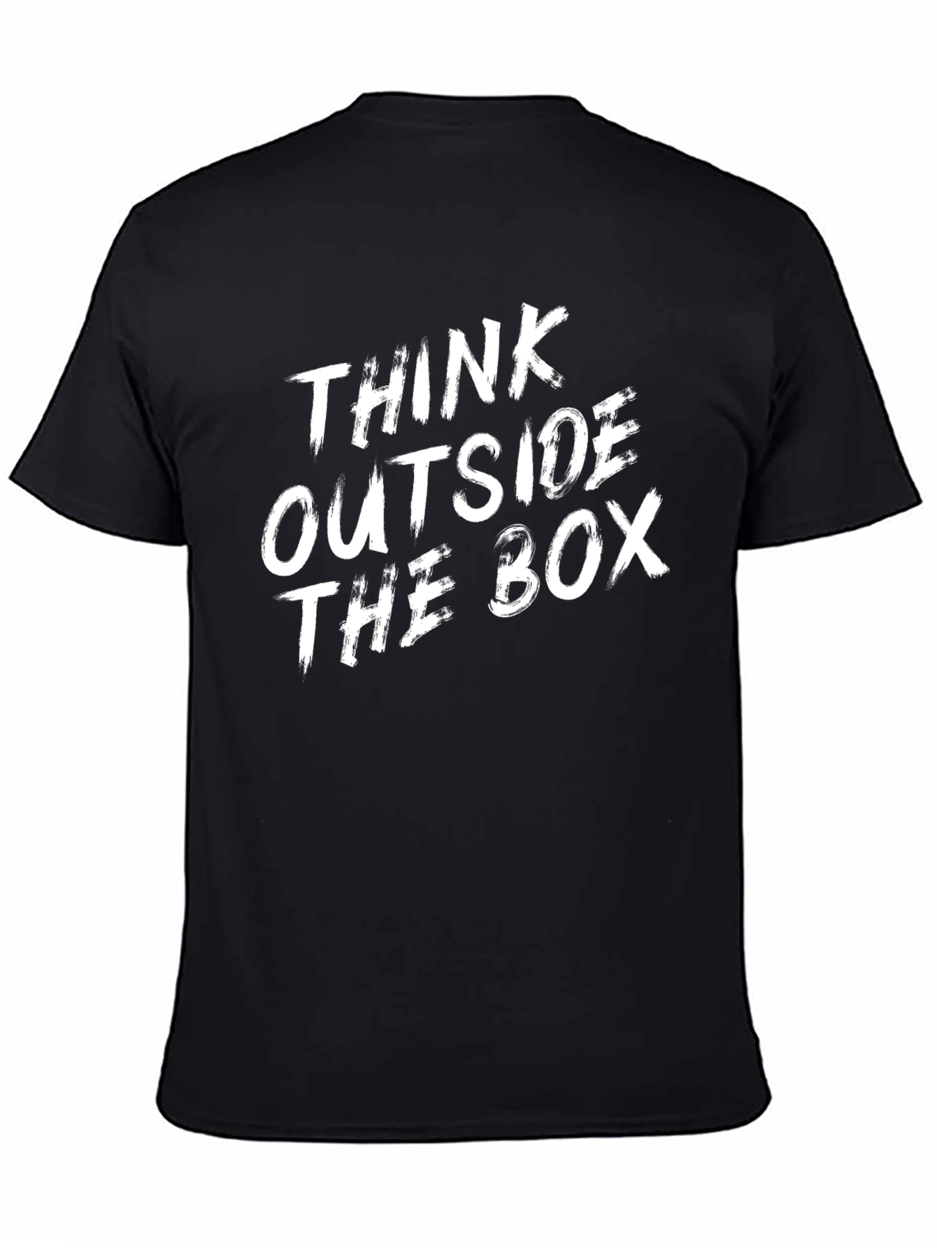 Black Think Outside the Box Graphic Tee view 4