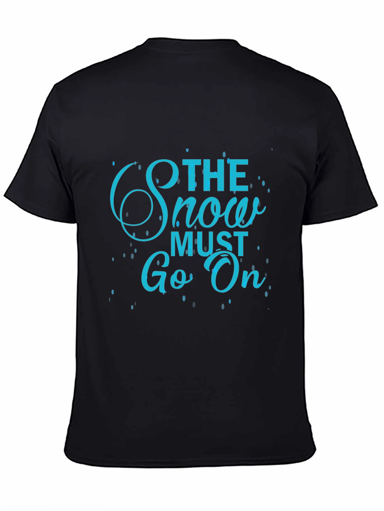 Black The Snow Must Go On T-Shirt - Black Tee view 4