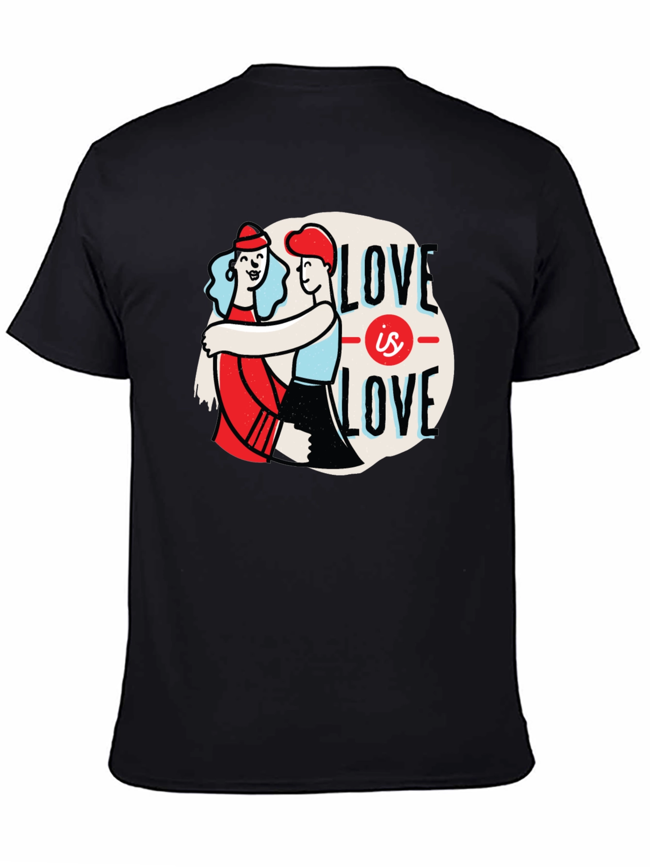 Black Love is Love Graphic T-Shirt - Unisex Pride Tee view 4