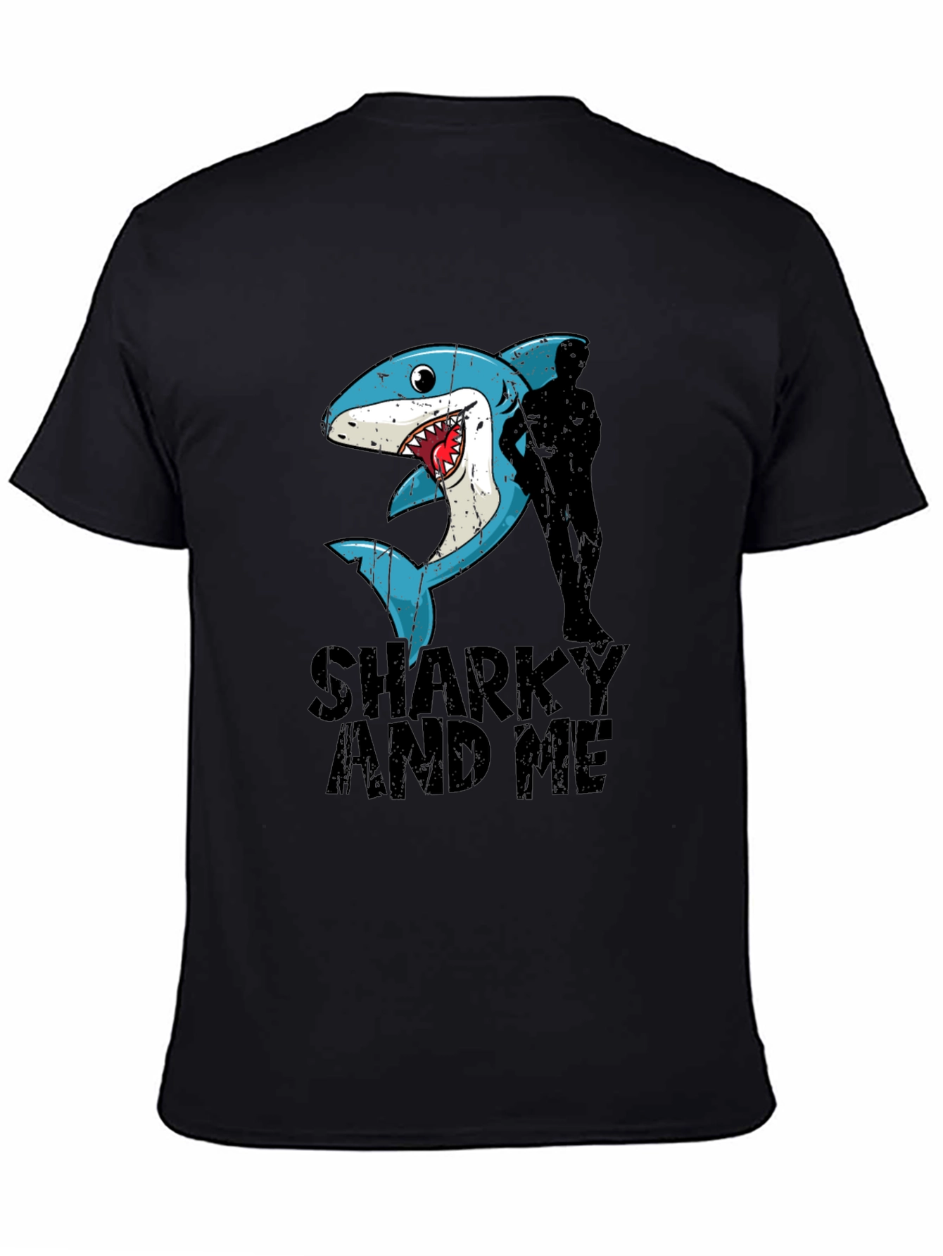 Black Sharky and Me Graphic Tee view 4