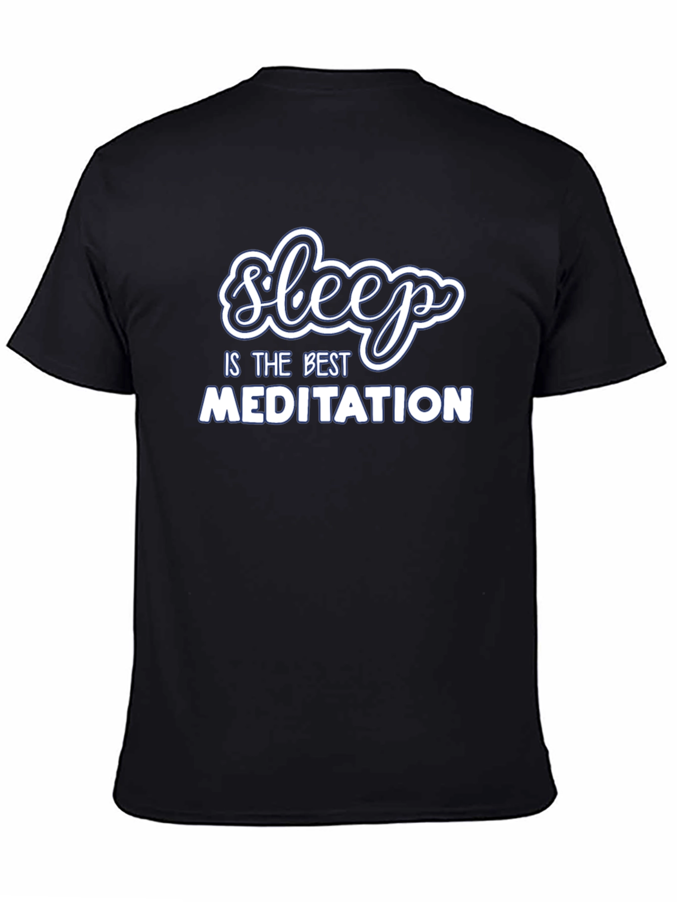 Black Sleep is the Best Meditation Graphic T-Shirt view 4