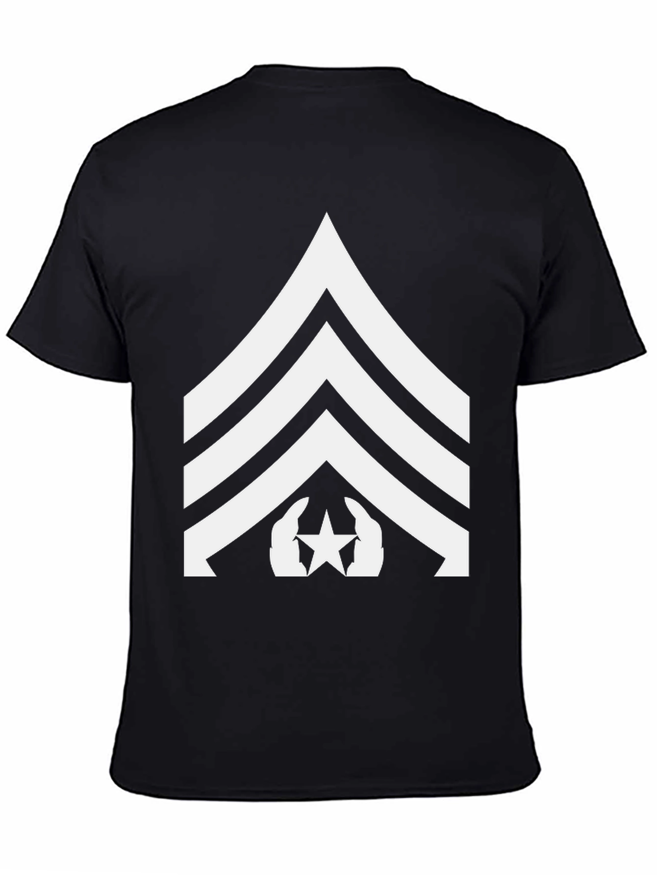 Black Military Sergeant T-Shirt view 4