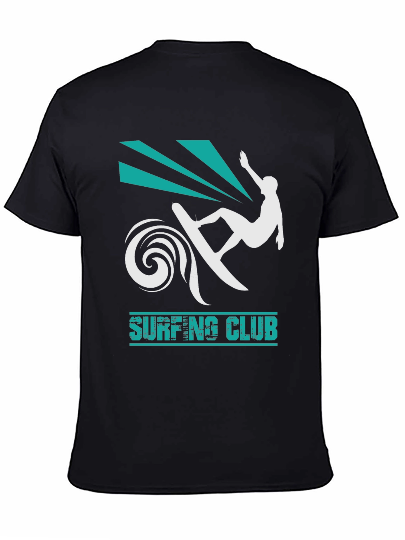 Black Surfing Club Black T-Shirt view 4