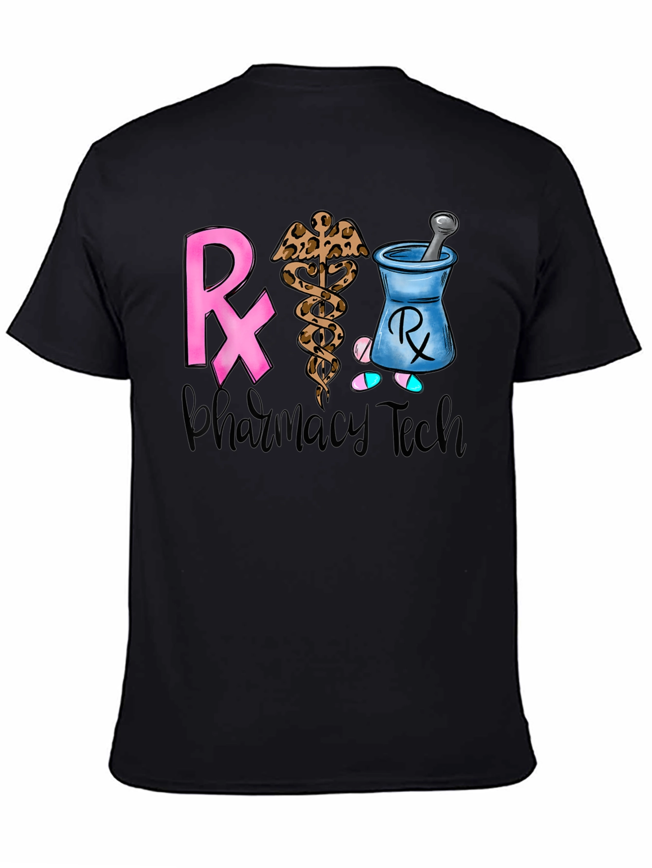 Black Pharmacy Tech T-Shirt view 4