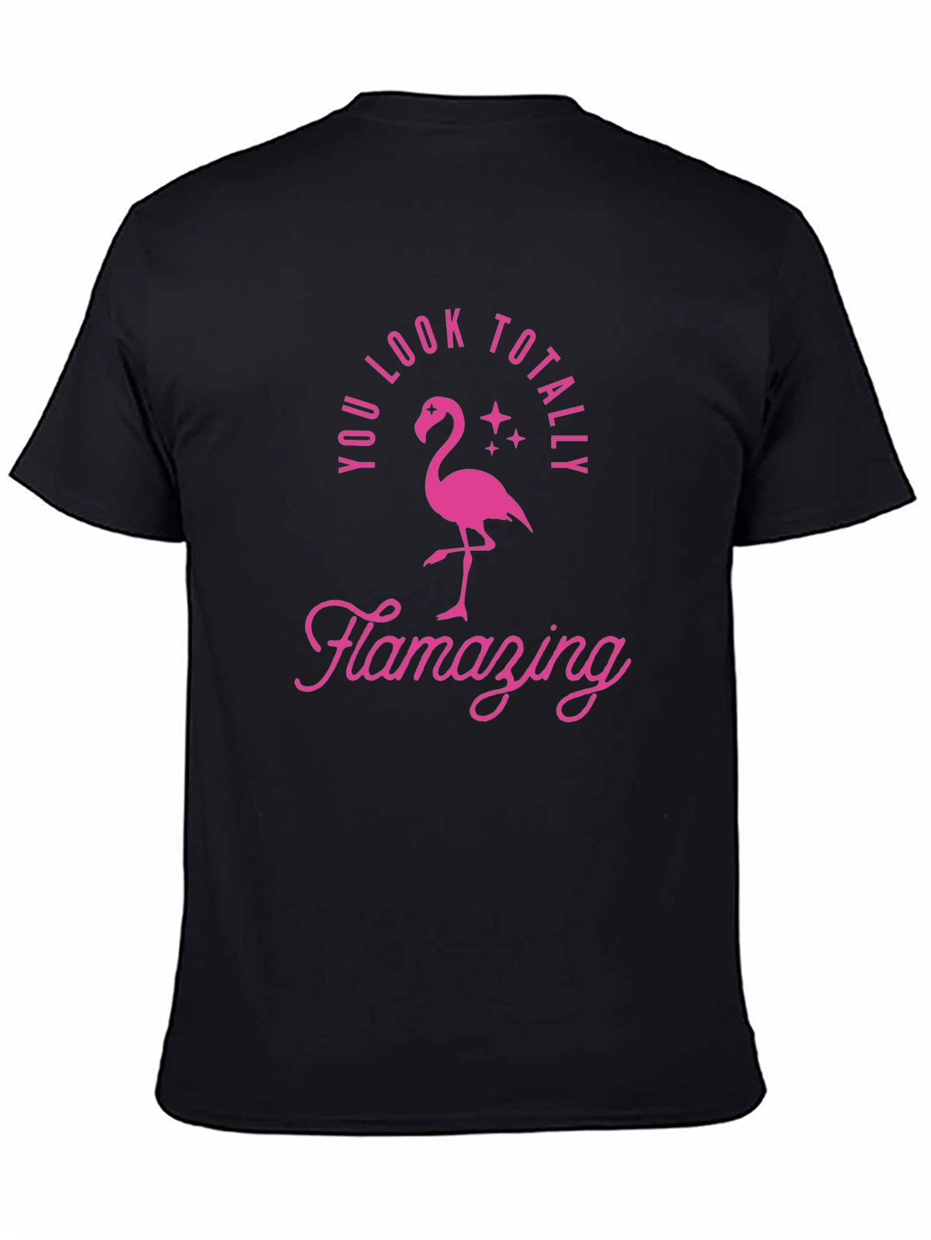 Black Flamazing Flamingo Graphic Tee - You Look Totally... view 4
