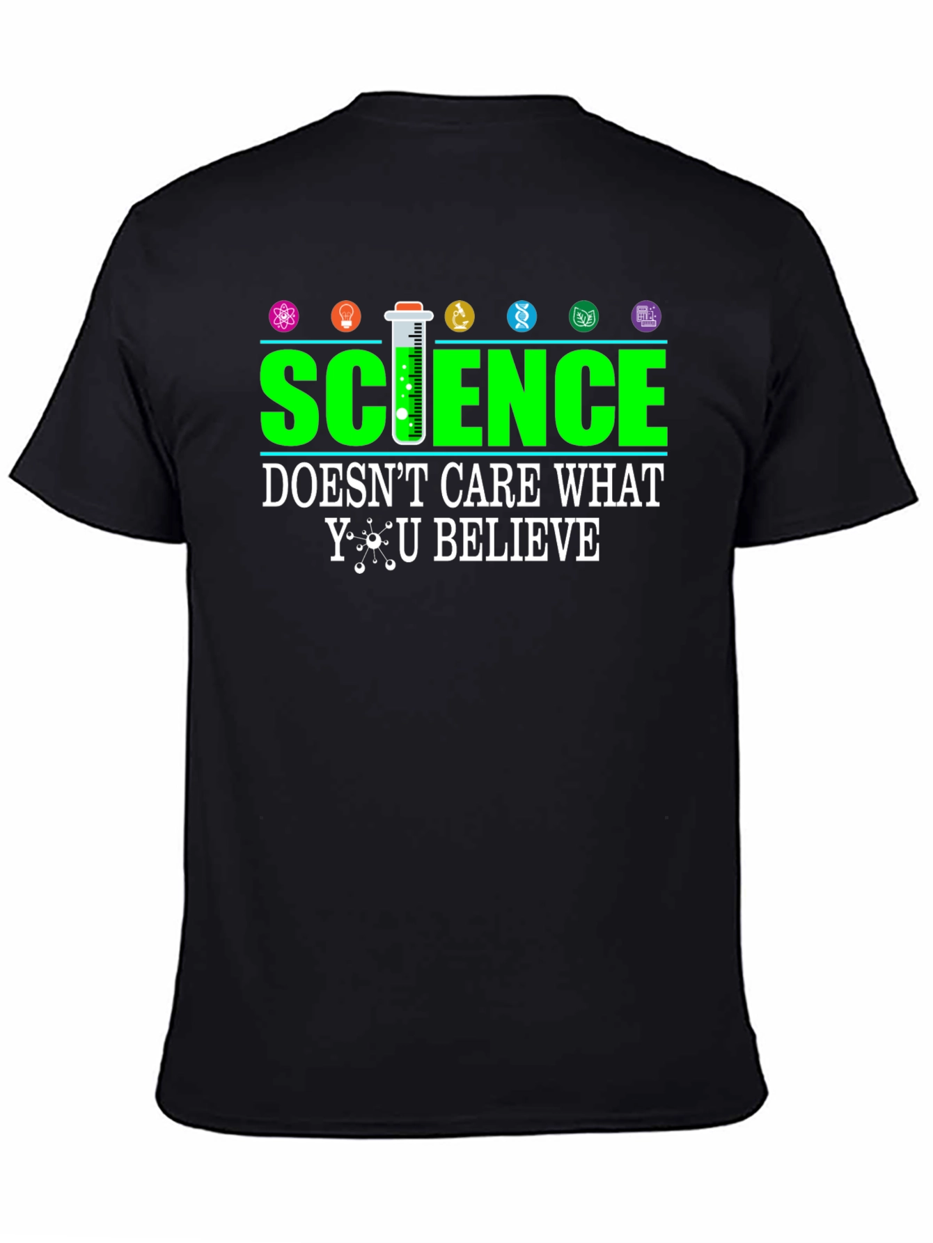 Black Science T-Shirt - Doesn't Care What You Believe view 4
