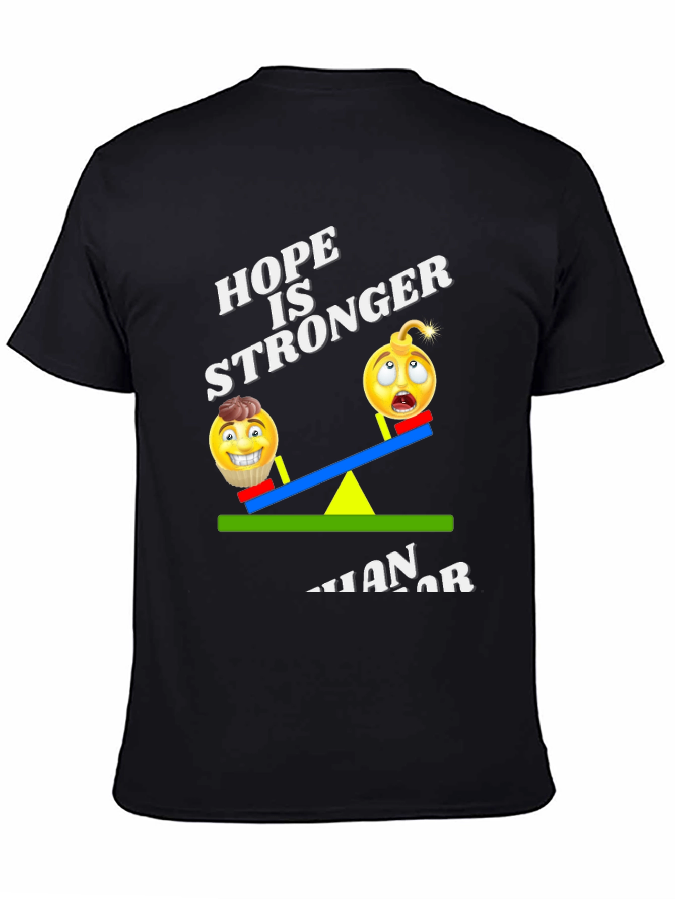 Black Hope is Stronger Than Terror T-Shirt view 4