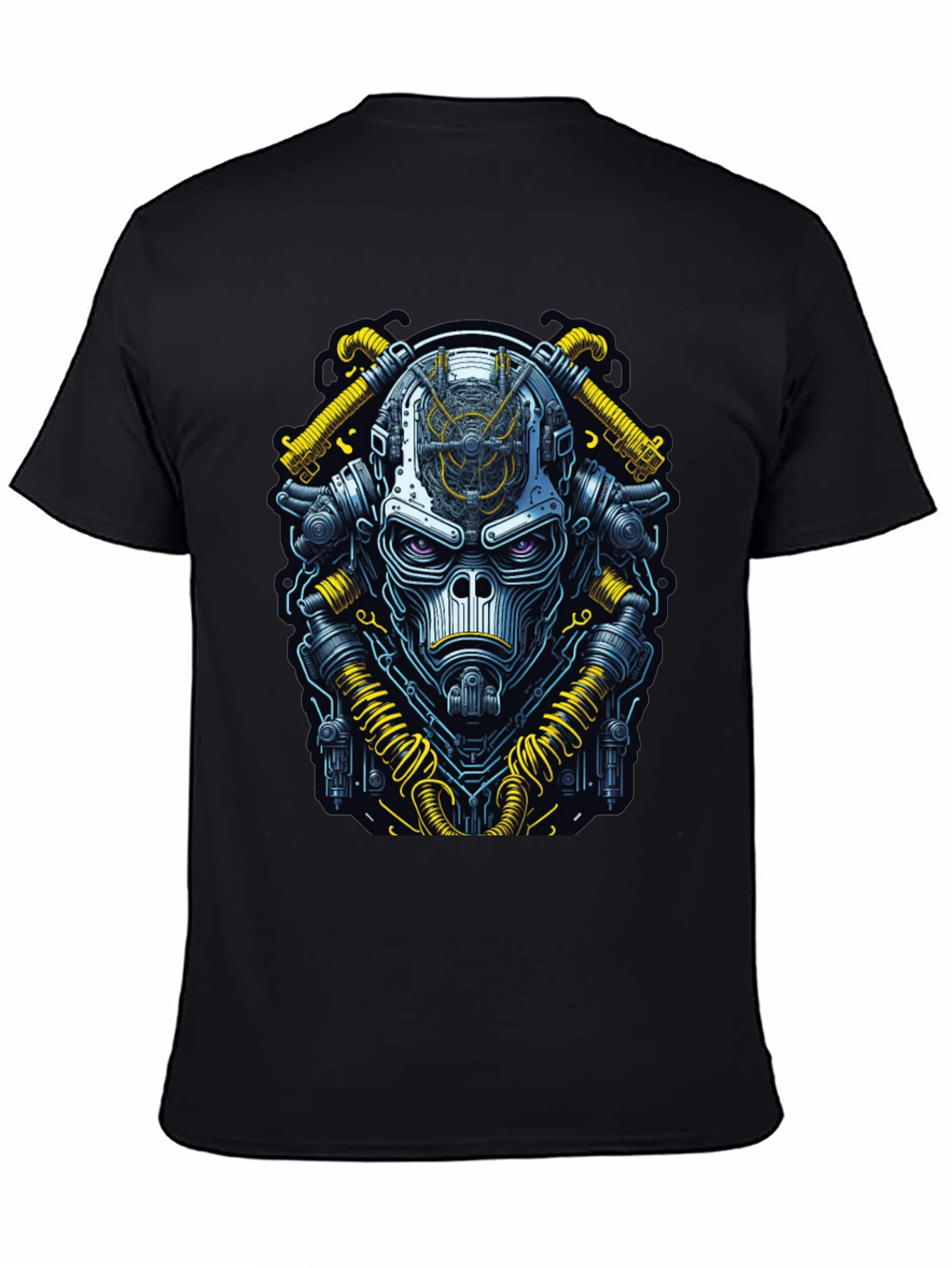 Black Steampunk Monkey Tee - Unique Graphic Design view 4