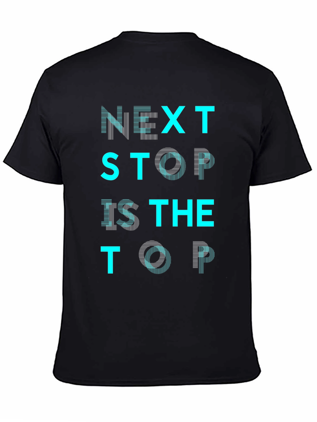 Black Next Stop is the Top Graphic T-Shirt view 4