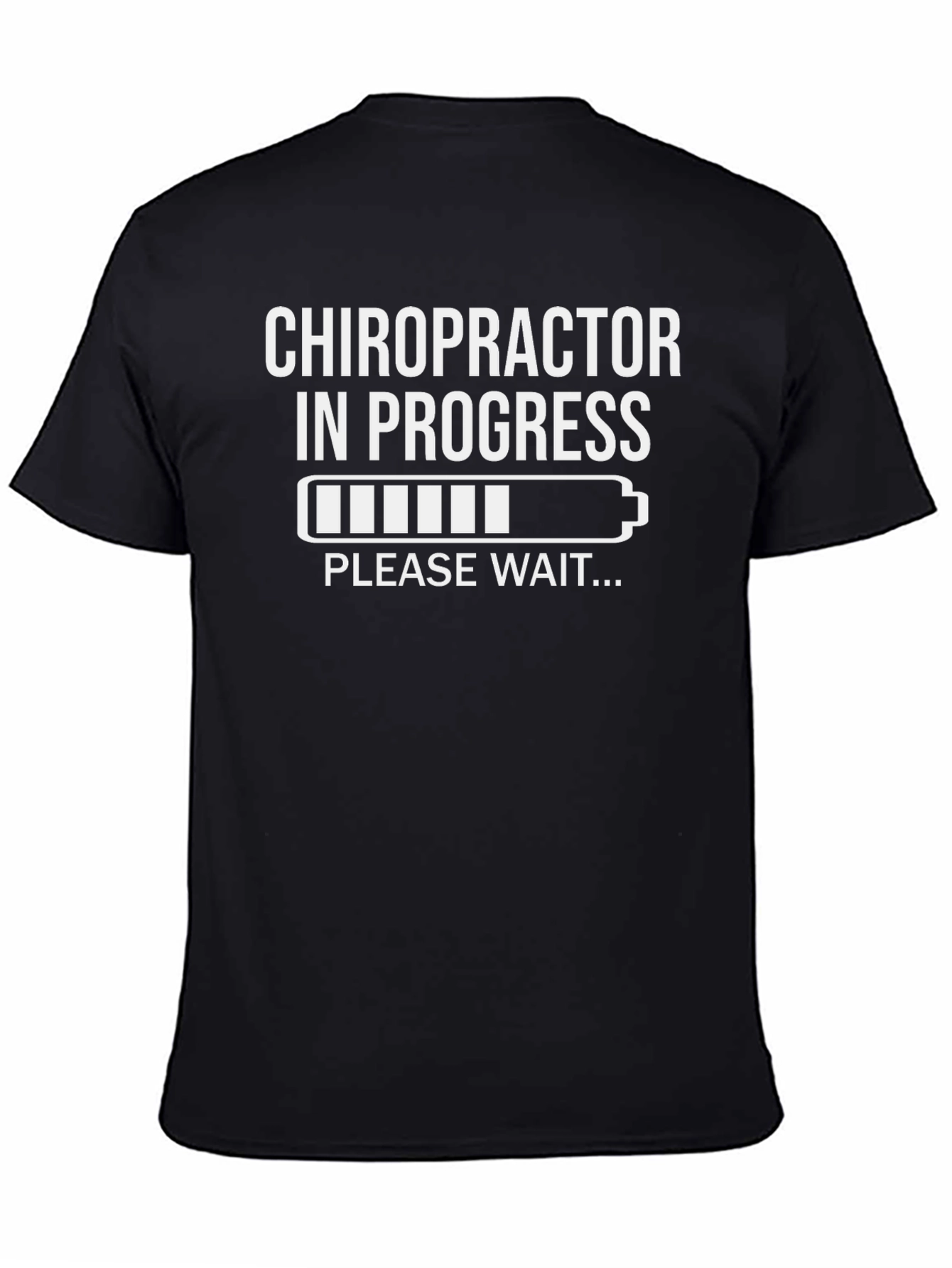 Black Chiropractor In Progress T-Shirt Funny Student Gift view 4