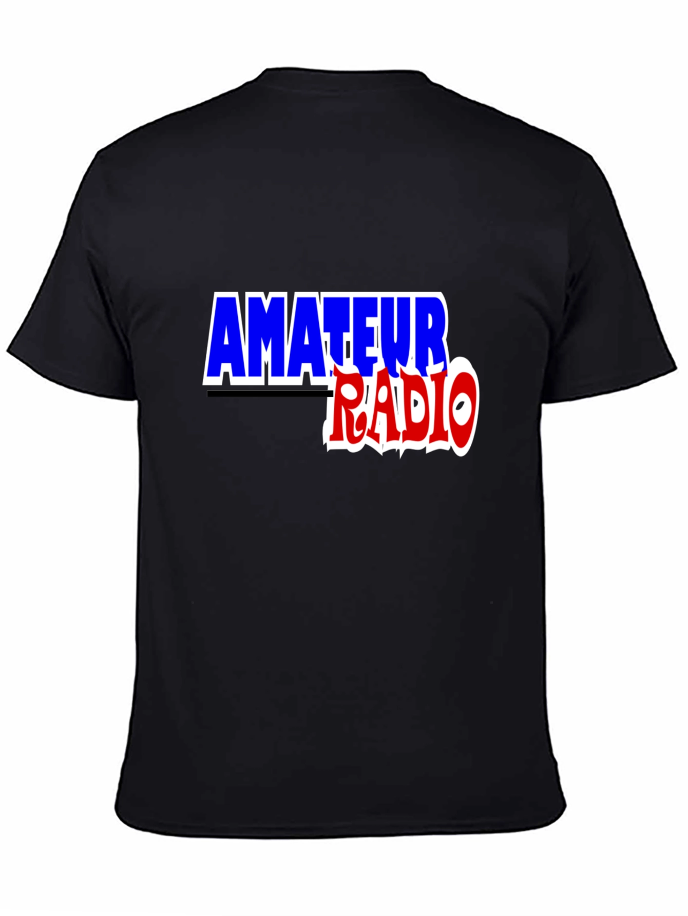 Black Amateur Radio T-Shirt - Black Ham Radio Tee view 4