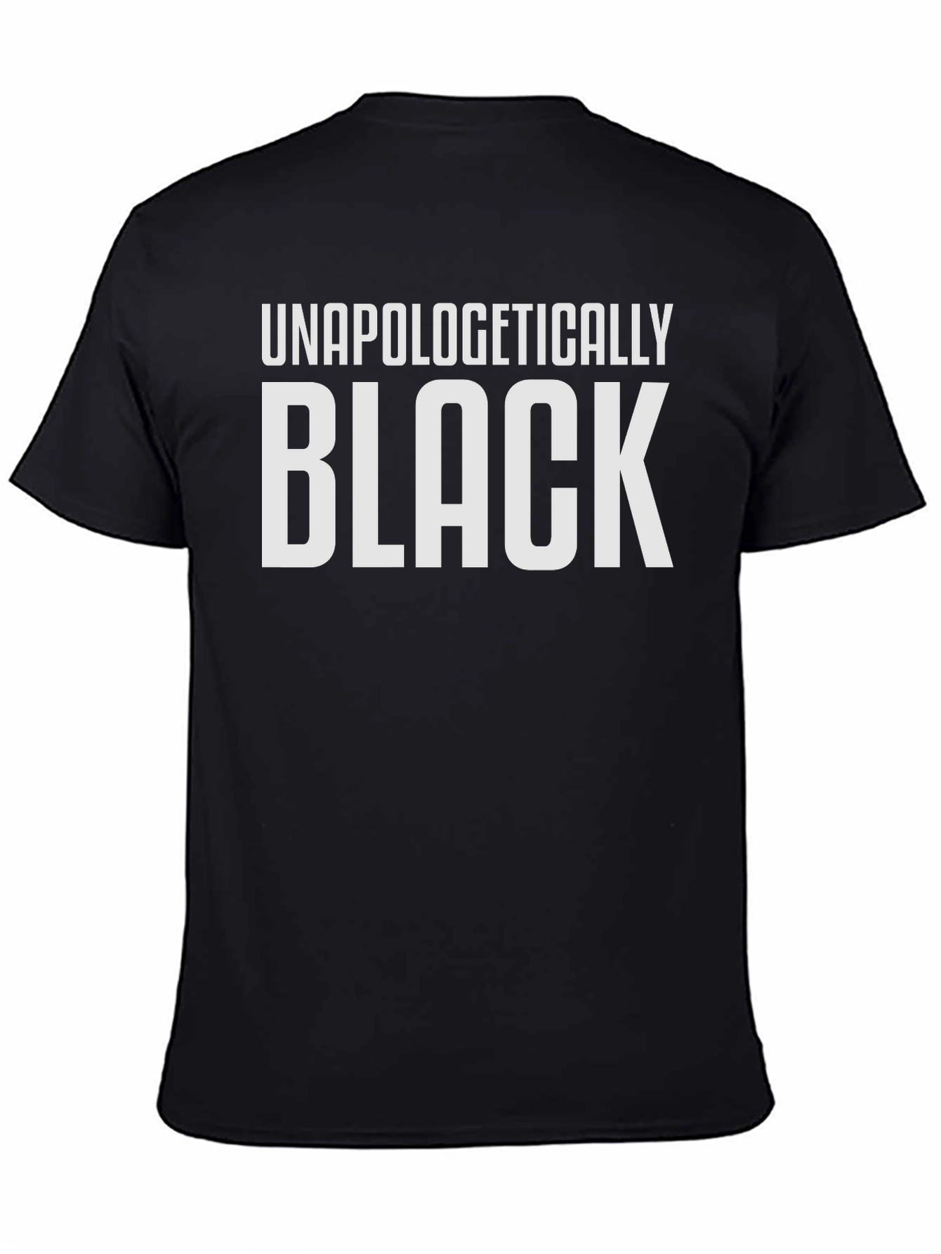 Black Unapologetically Black Graphic T-Shirt view 4