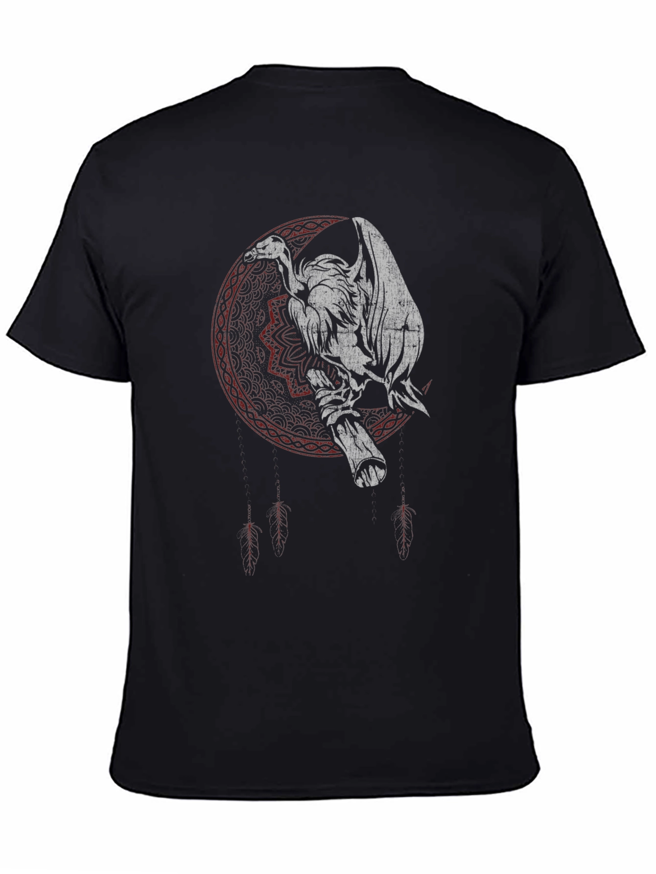 Black Vulture Graphic Tee - Dark Gothic Design view 4