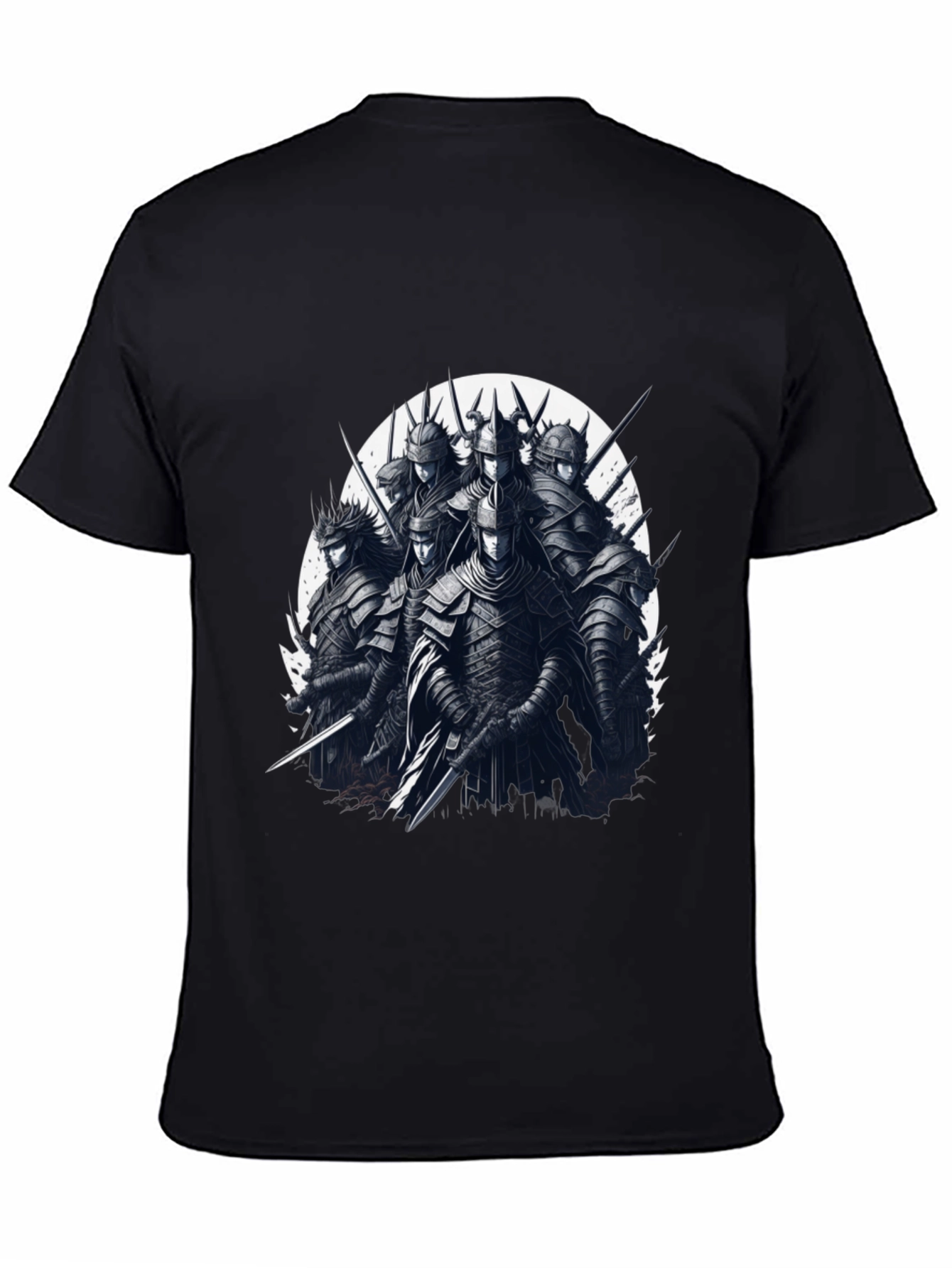 Black Warrior Knights Graphic T-Shirt view 4