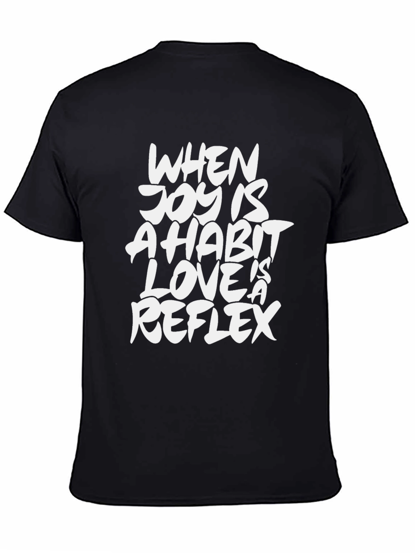 Black Joy is a Habit Graphic Tee - Black view 4