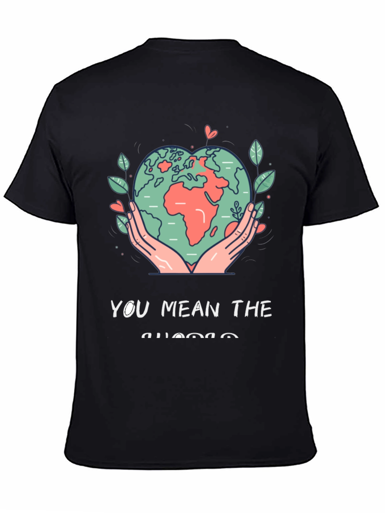 Black Earth Heart Graphic Tee - You Mean the World view 4
