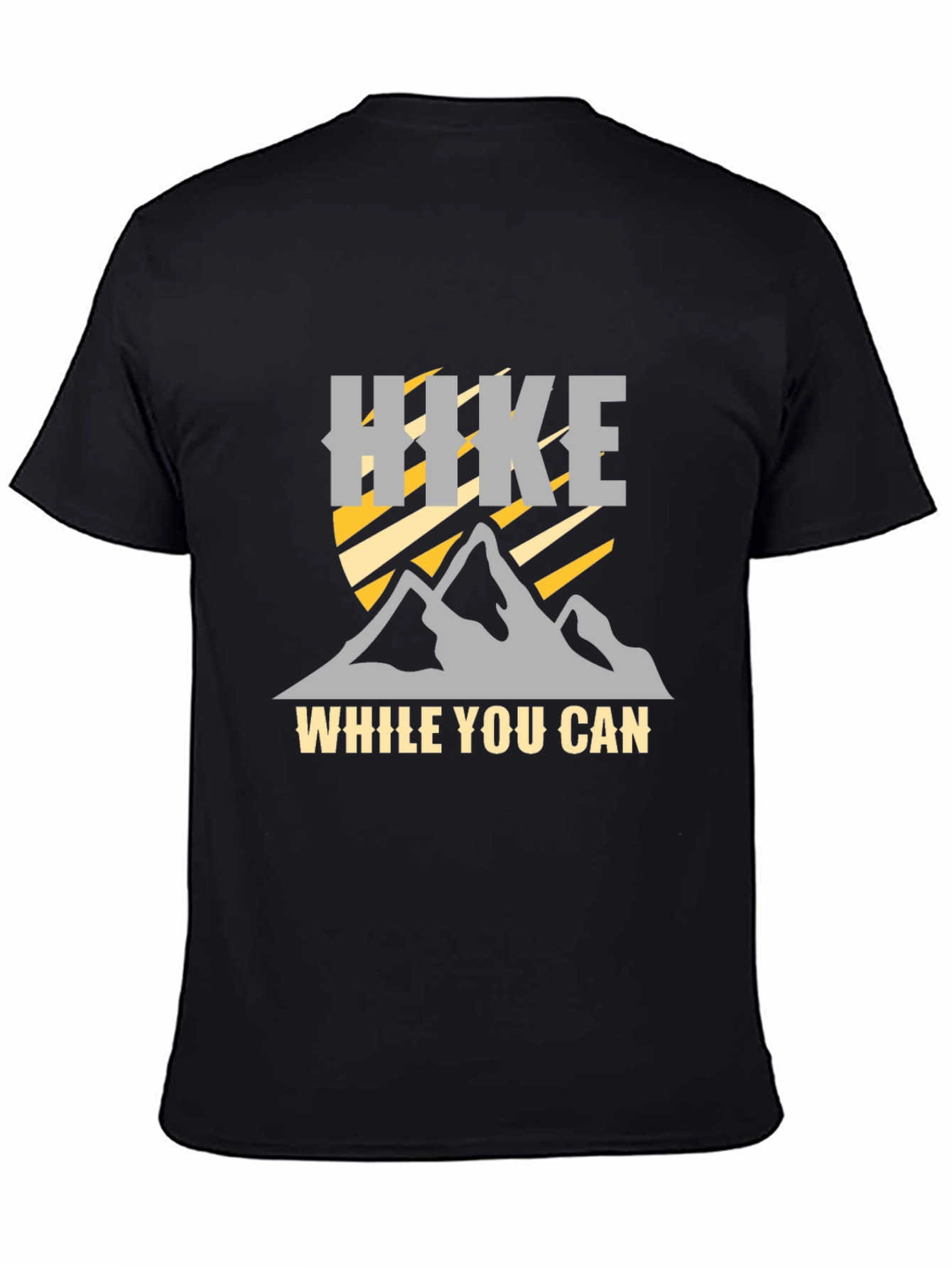 Black Hike While You Can Graphic T-Shirt view 4