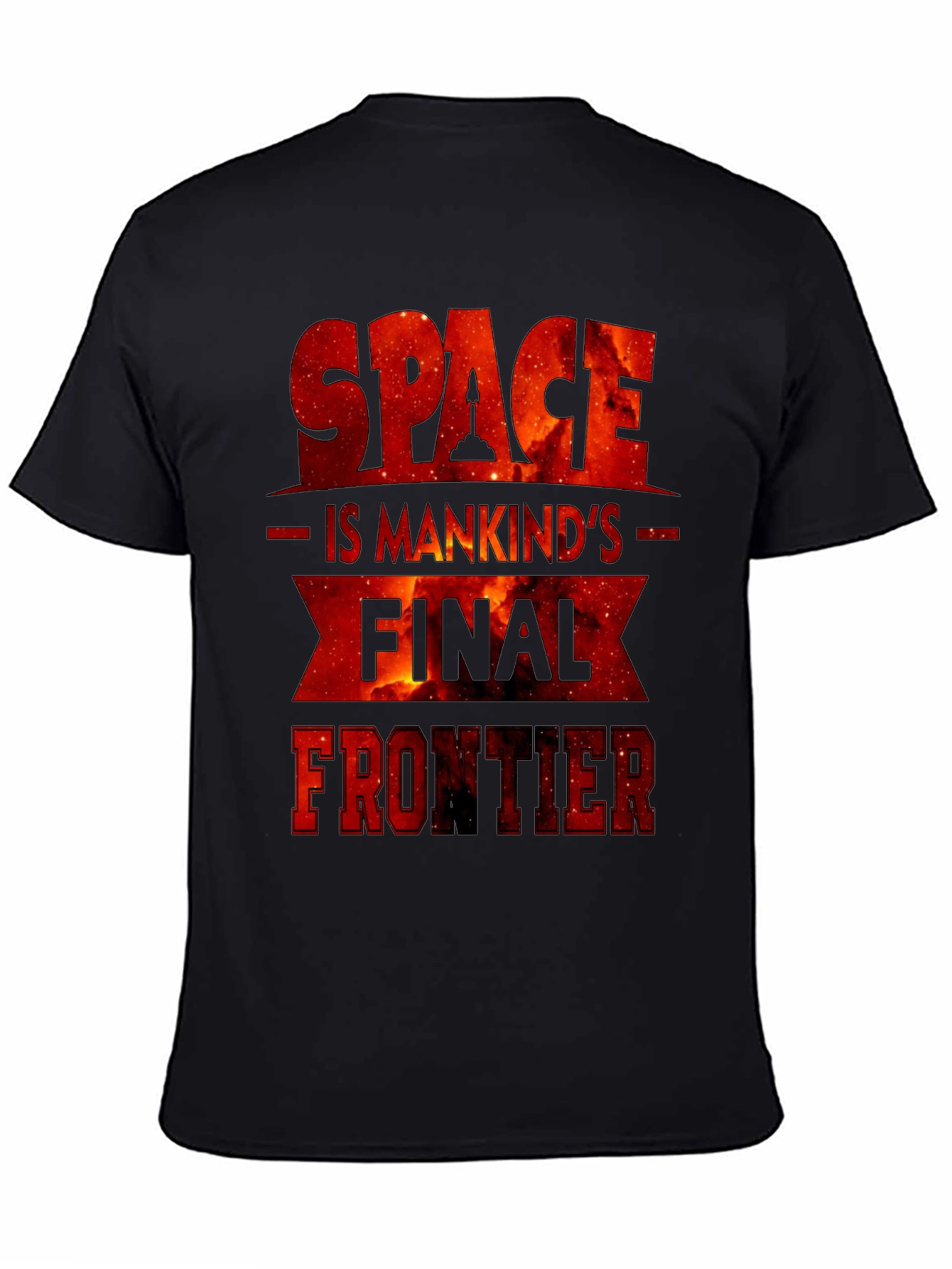 Black Space is Mankind's Final Frontier Graphic Tee view 4