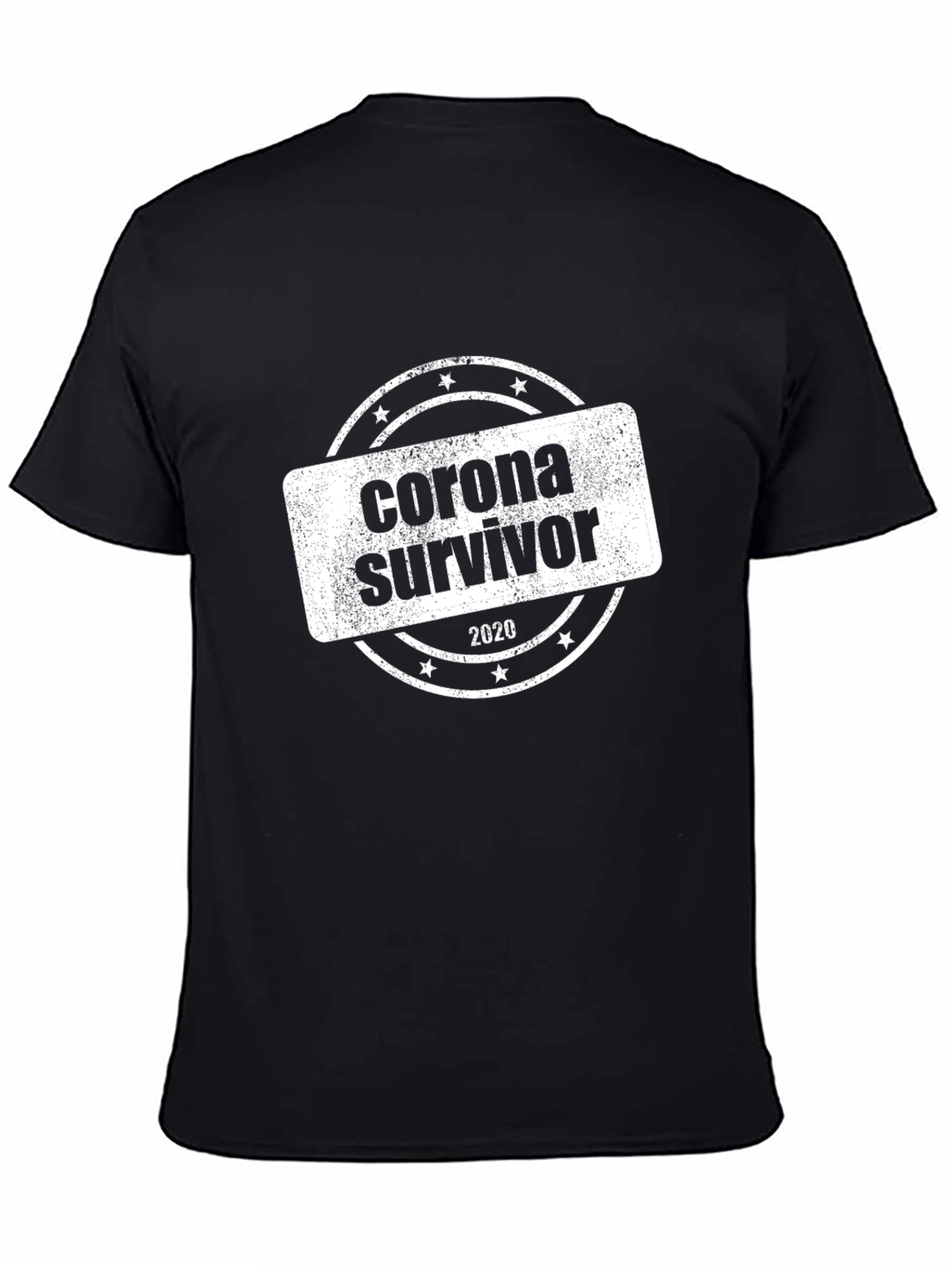 Black Corona Survivor 2020 T-Shirt - Black view 4