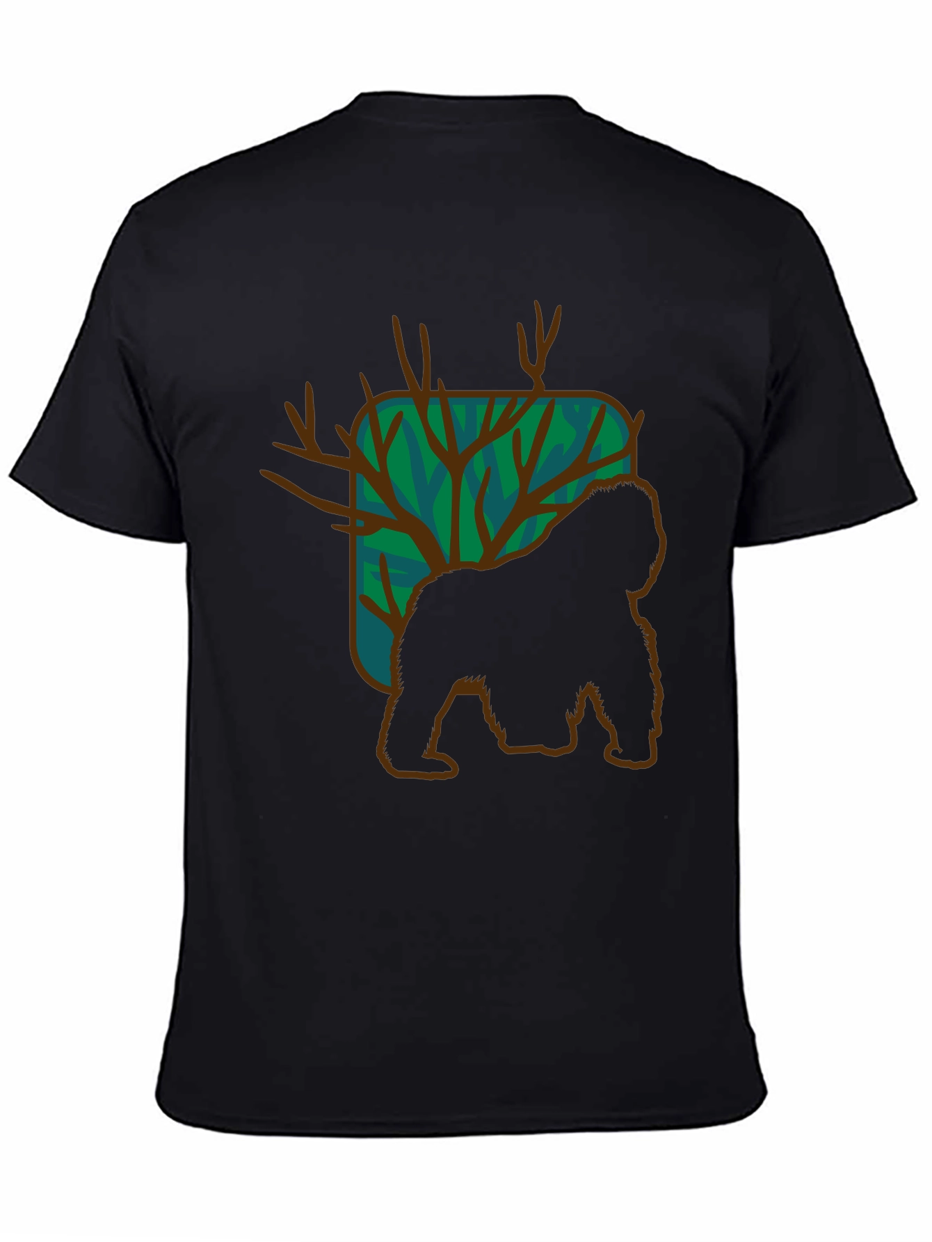 Black Gorilla Graphic Tee - Unique Design view 4