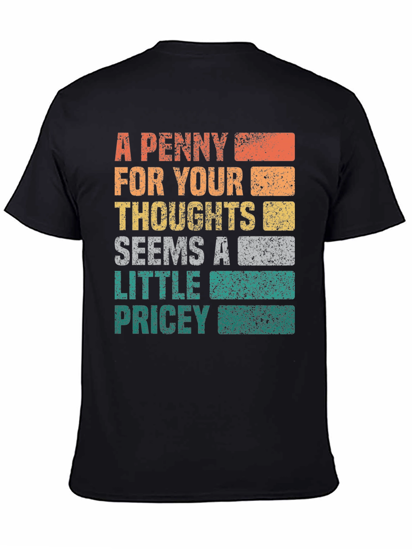 Black A Penny For Your Thoughts Graphic Tee view 4