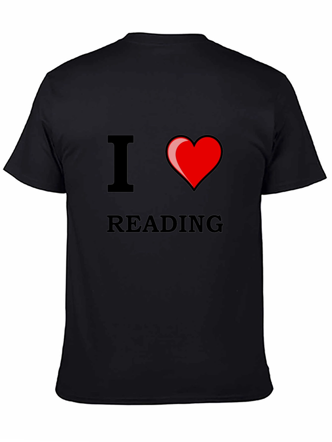 Black I Love Reading T-Shirt view 4