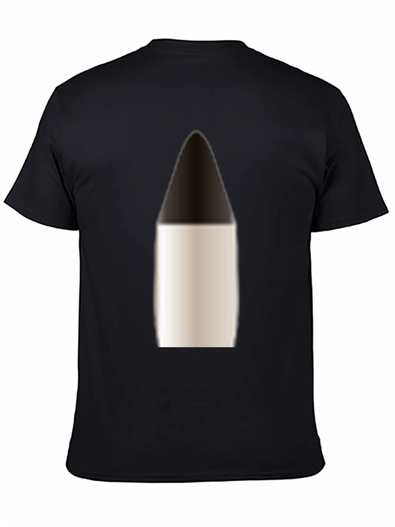 Black Bullet Graphic Print Black T-Shirt view 4