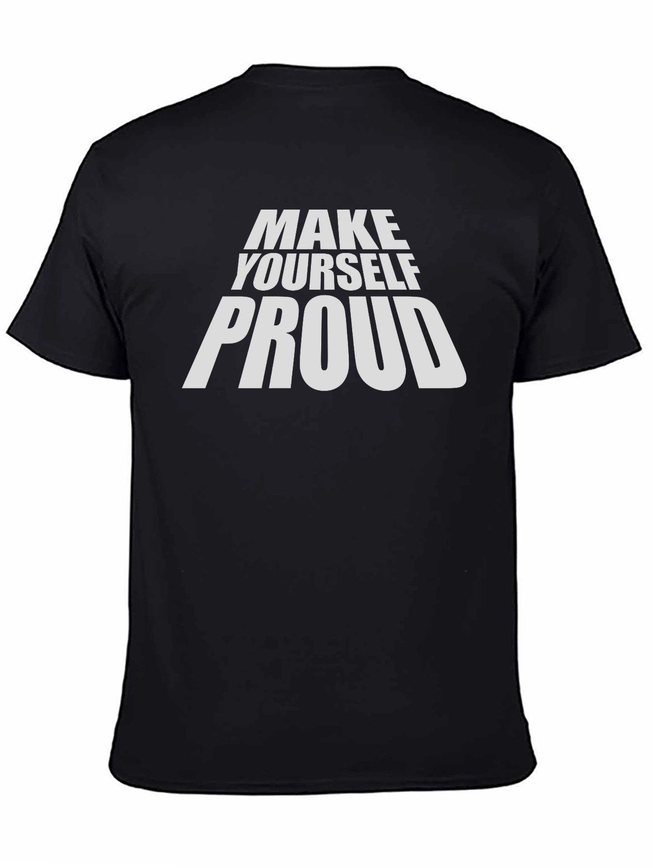 Black Make Yourself Proud Graphic Tee - Black view 4