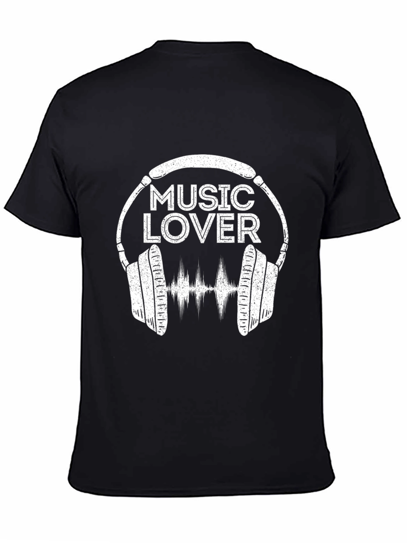 Black Music Lover Graphic Tee - Stylish Casual Shirt view 4
