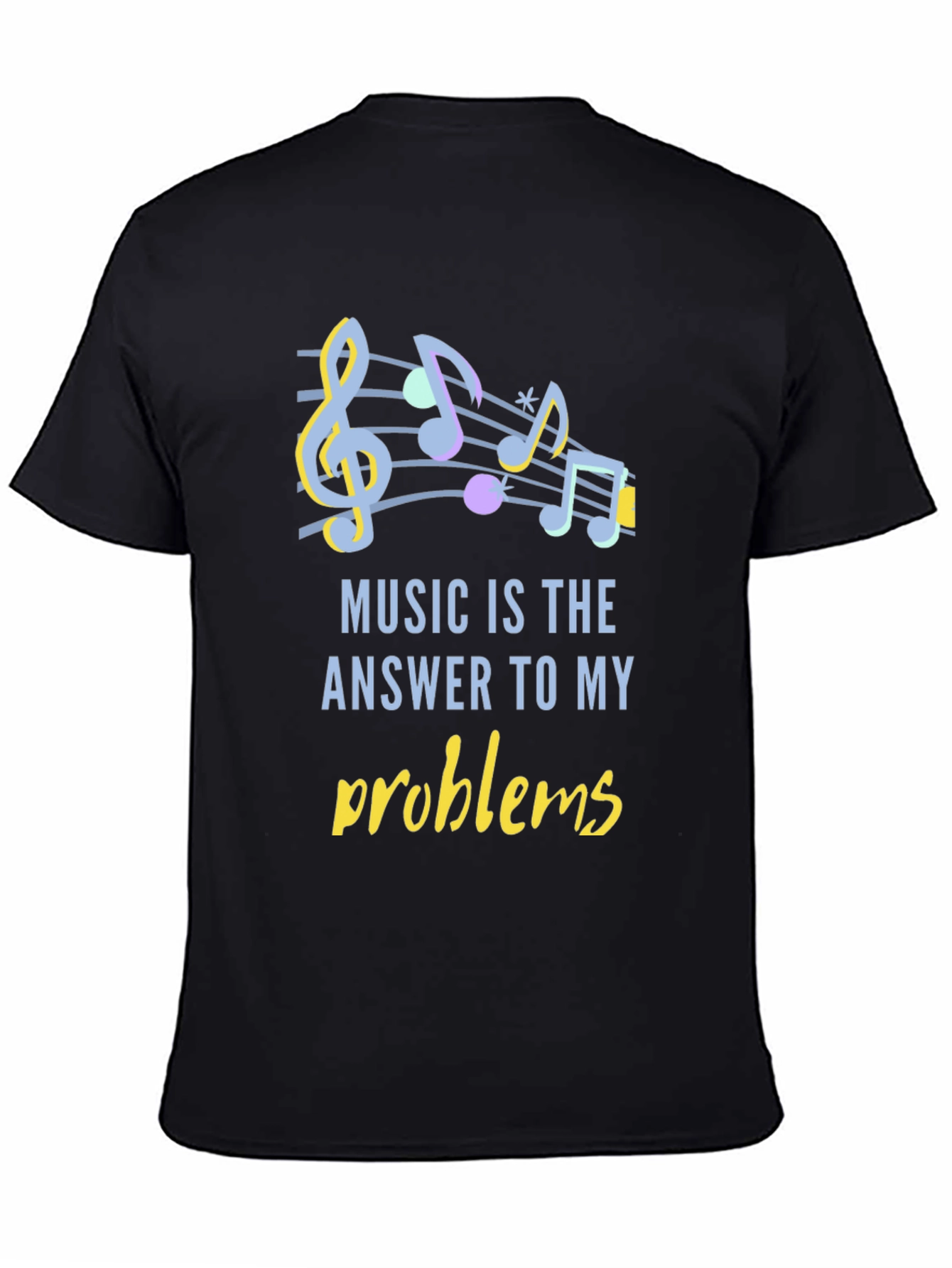 Black Music is the Answer T-Shirt view 4