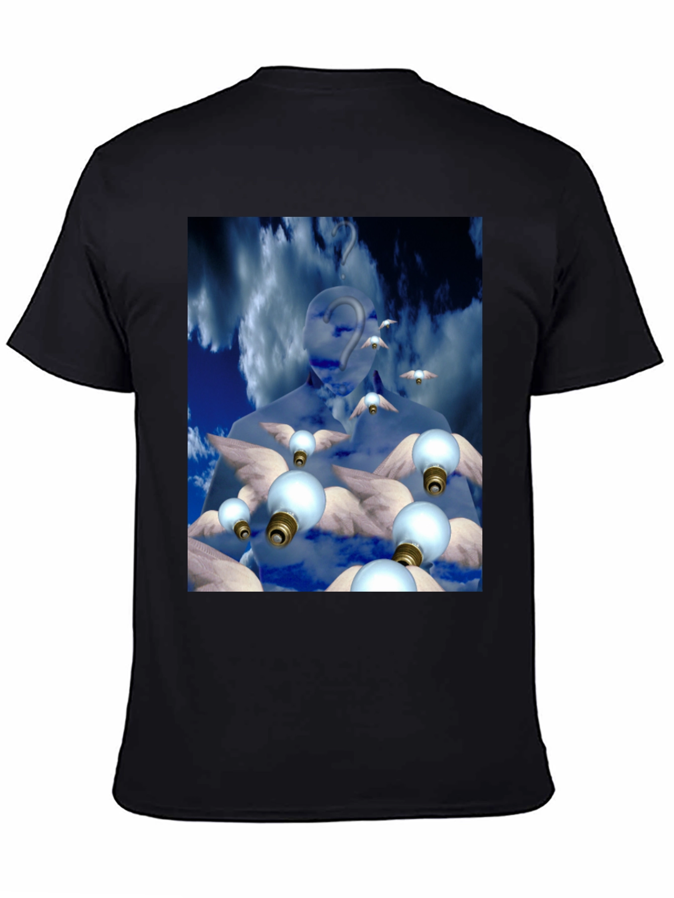 Black Surreal Dreamscape Graphic Tee view 4