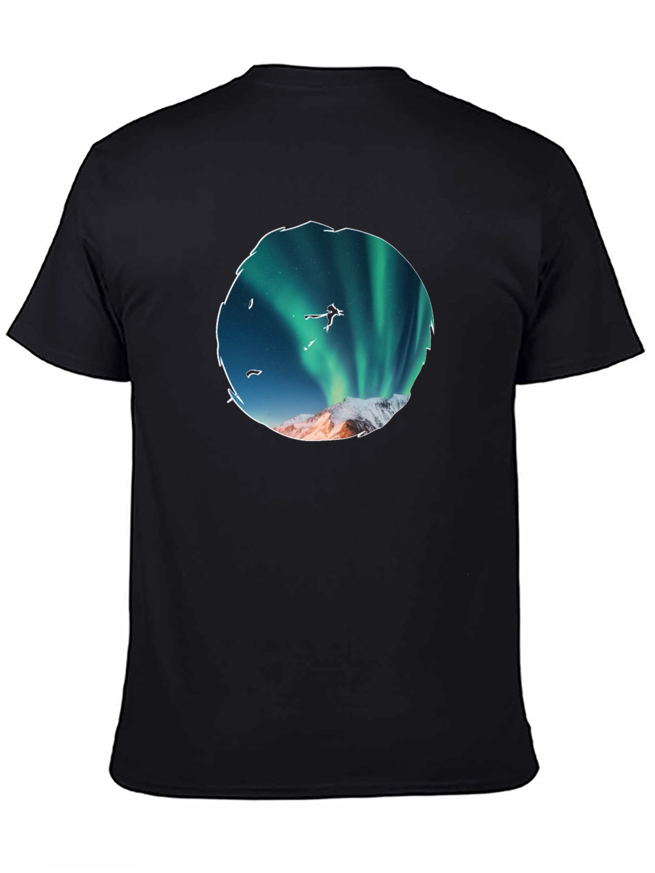 Aurora Skydiver Graphic Tee - Black - 4