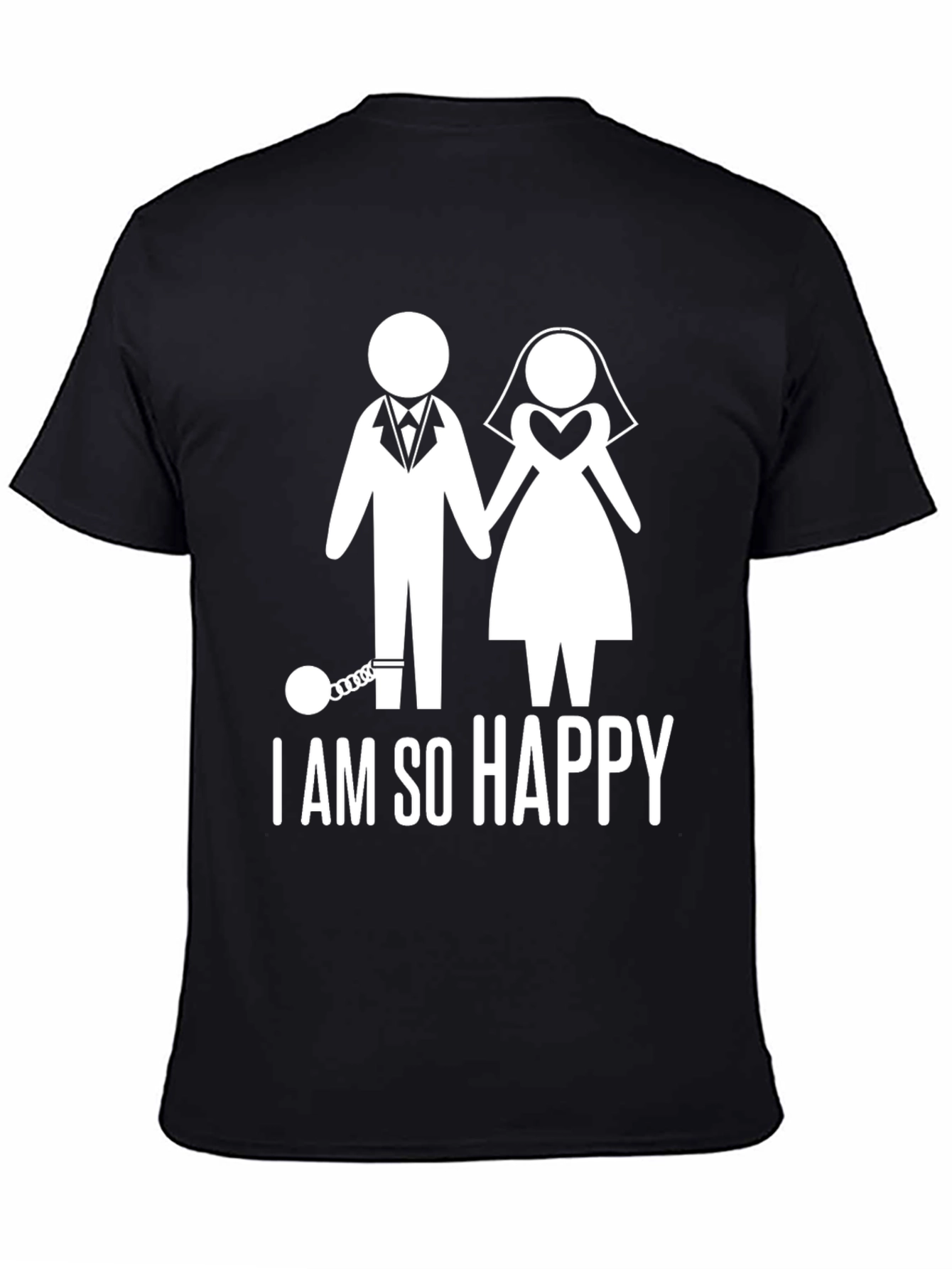Black Happily Ever After T-Shirt - I am So Happy! view 4