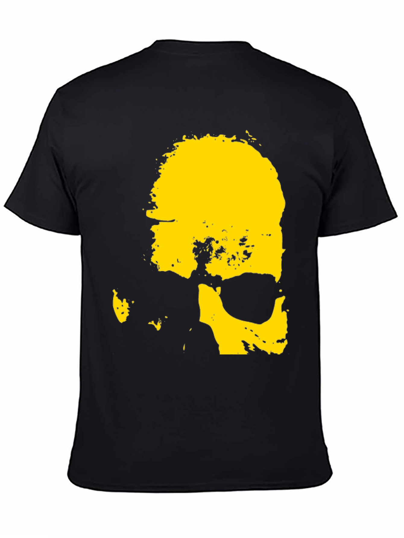 Black Skull Graphic Black T-Shirt view 4