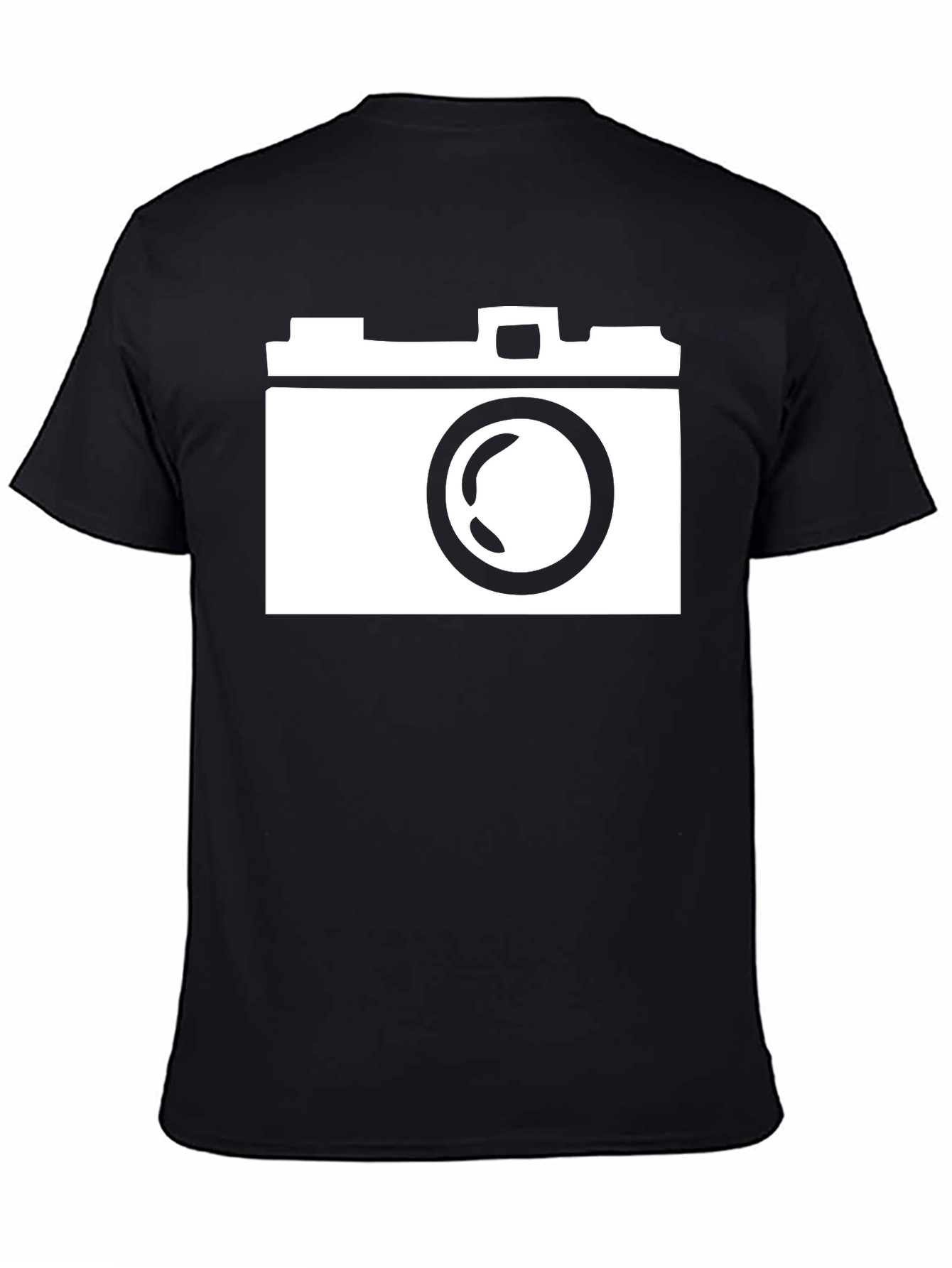 Black Retro Camera Graphic T-Shirt - Classic Photographer Tee view 4
