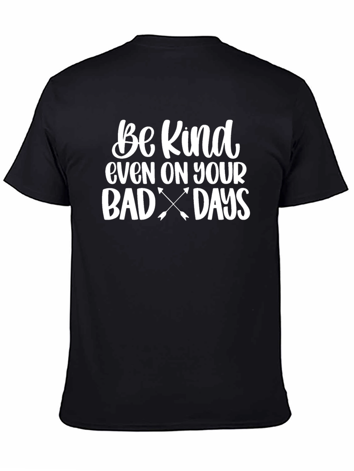 Black Be Kind T-Shirt - Black Casual Tee view 4
