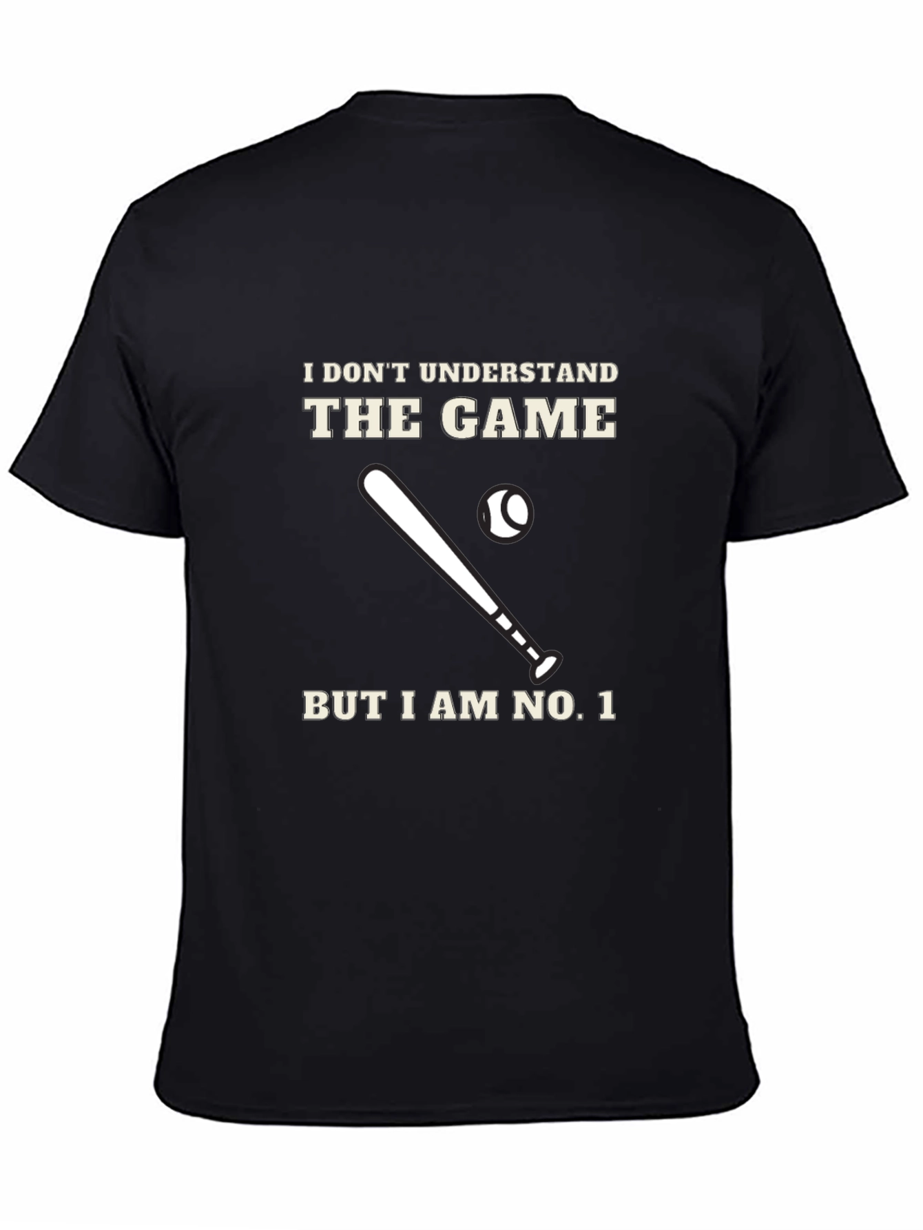 Black Funny Baseball T-Shirt - I Don't Understand The Game view 4