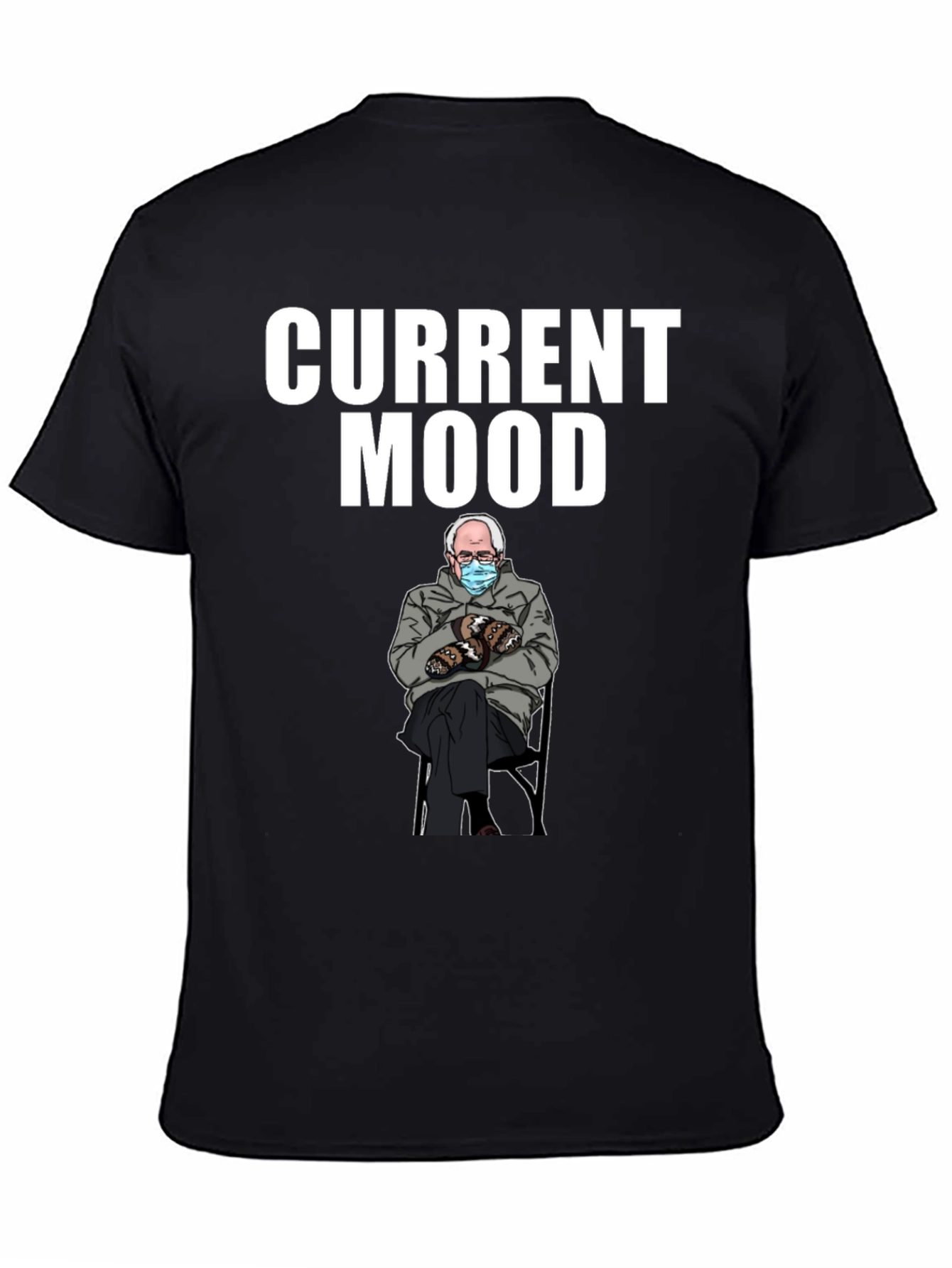 Black Current Mood Bernie T-Shirt view 4