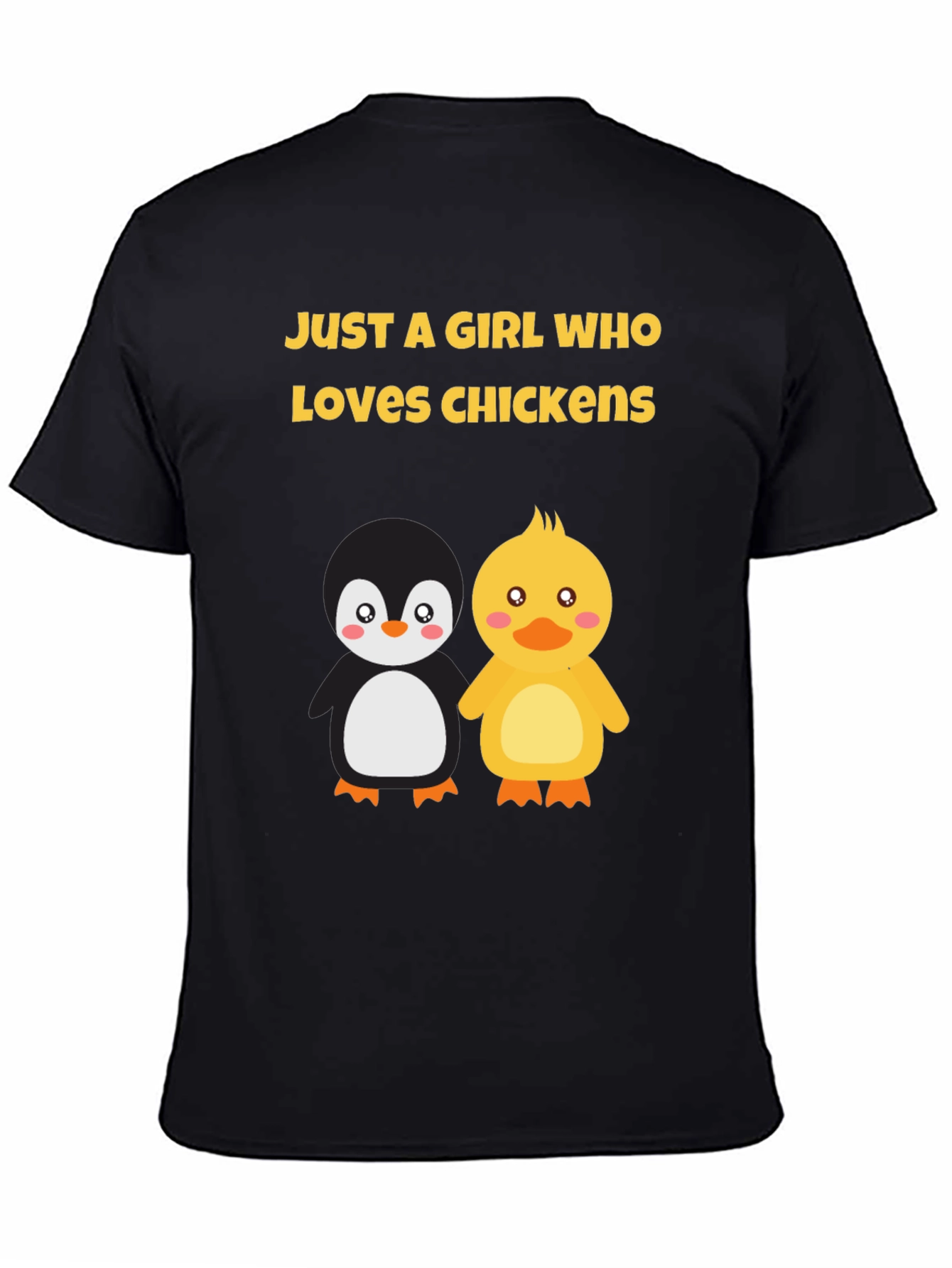 Black Girl Who Loves Chickens Graphic Tee view 4