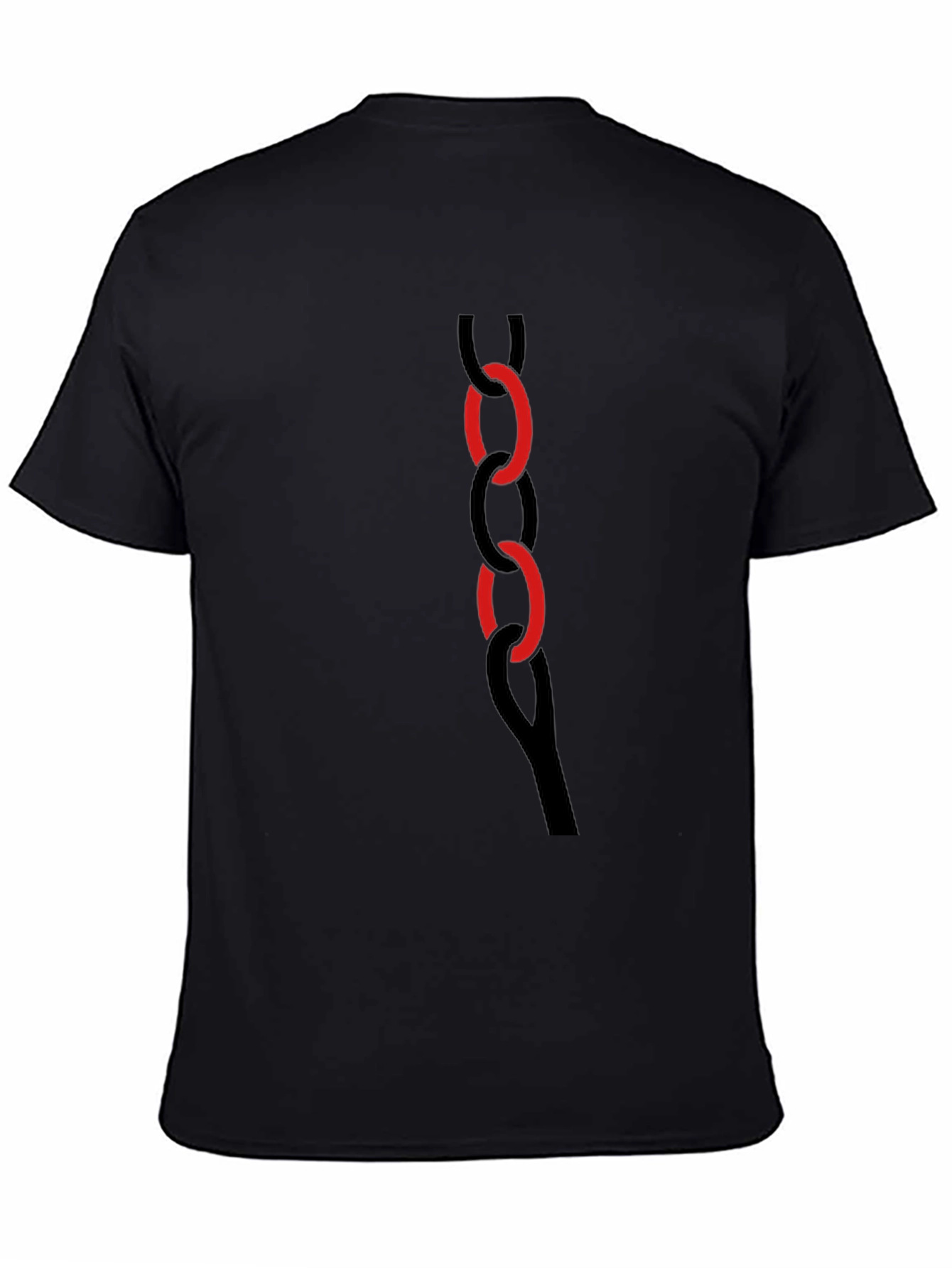 Black Black Chain Link Graphic Tee view 4