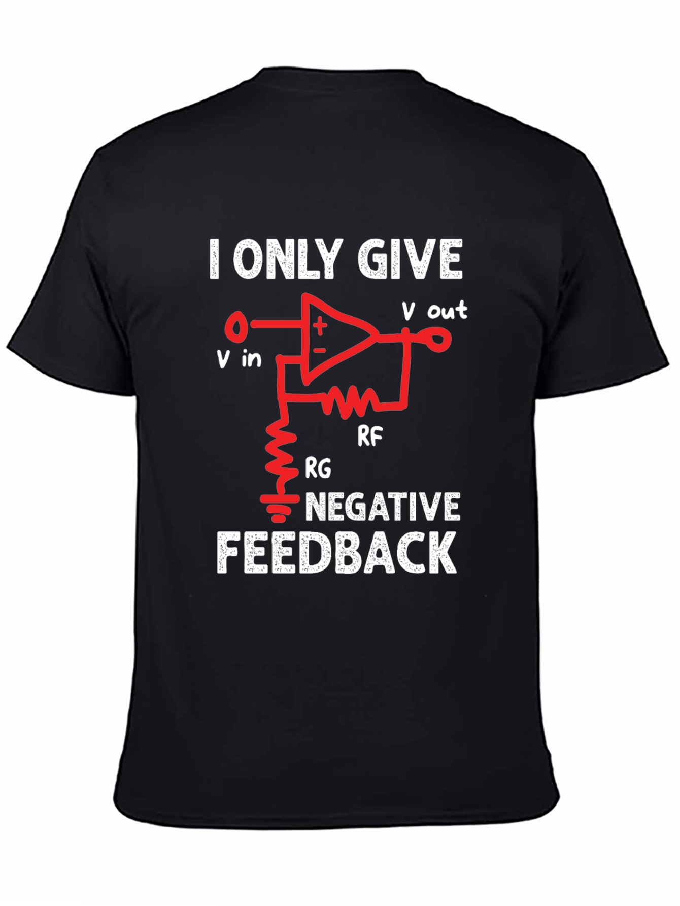 Black Negative Feedback T-Shirt - Funny Engineer Tee view 4