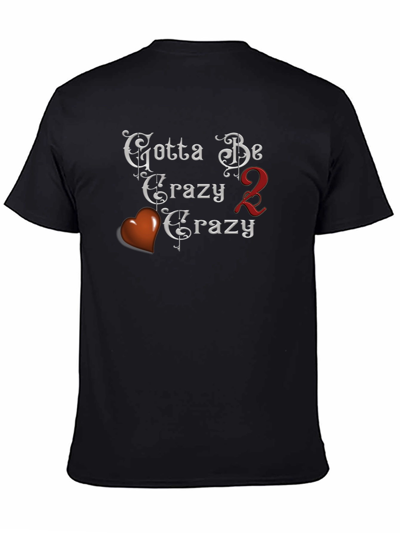 Black Gotta Be Crazy Tee - Black Crew Neck view 4
