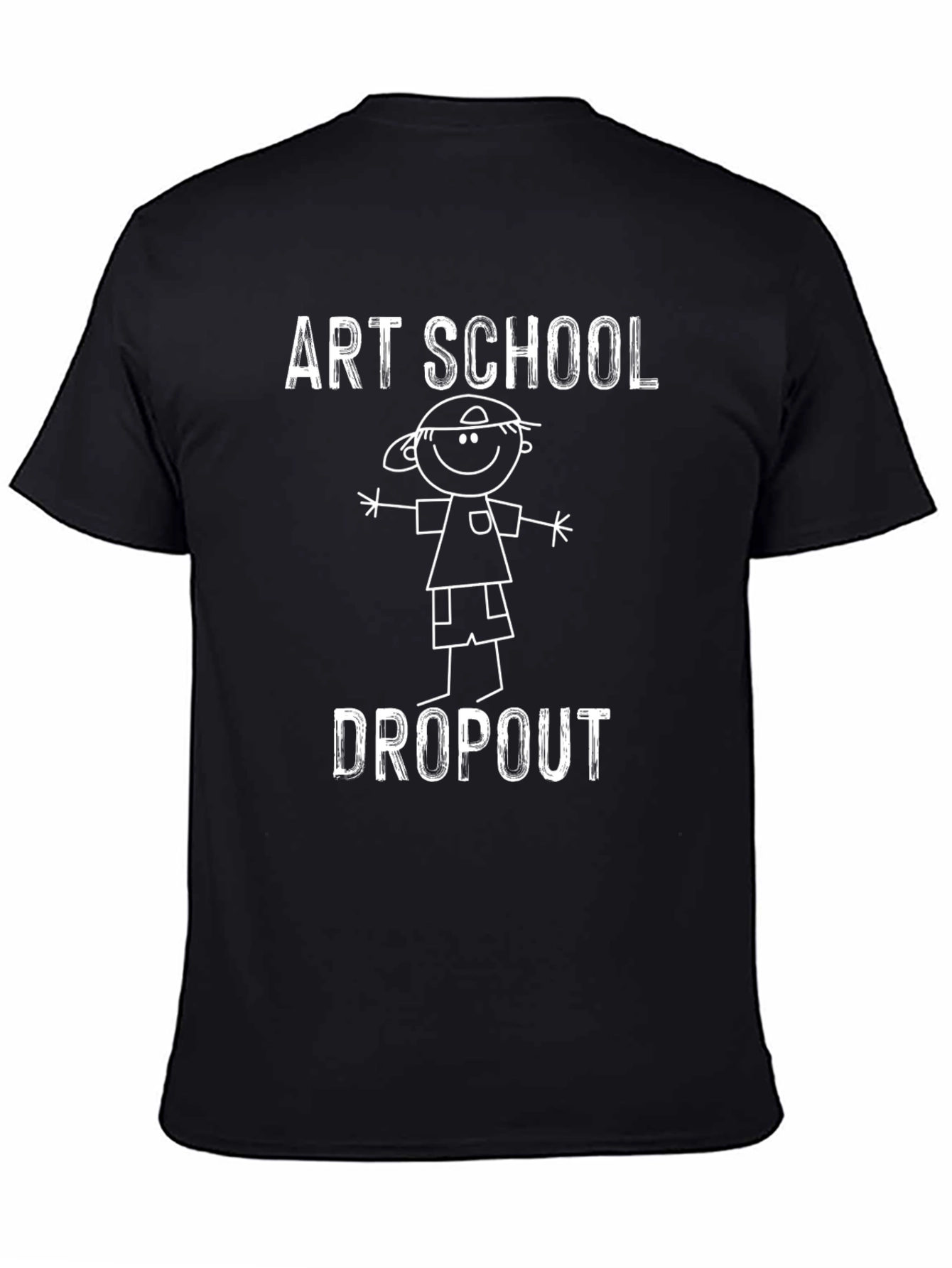 Black Art School Dropout Graphic T-Shirt view 4