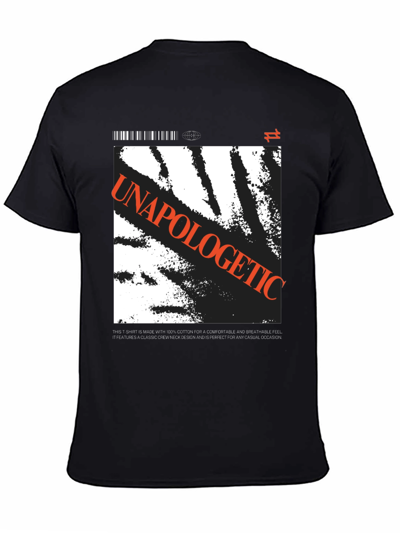 Black Unapologetic Graphic Print T-Shirt view 4