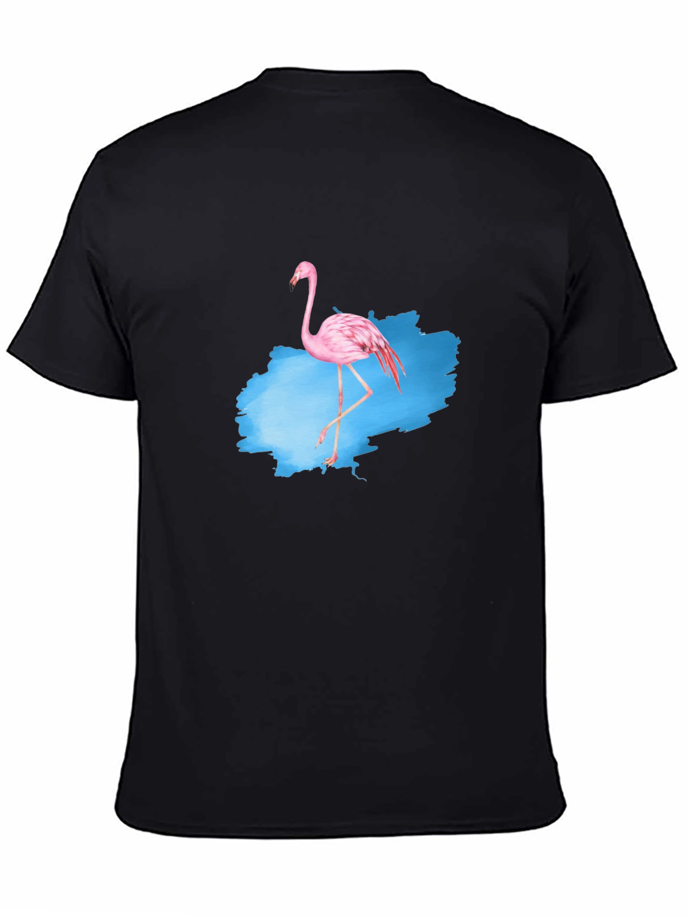 Black Flamingo Graphic Tee - Men's Black T-Shirt view 4