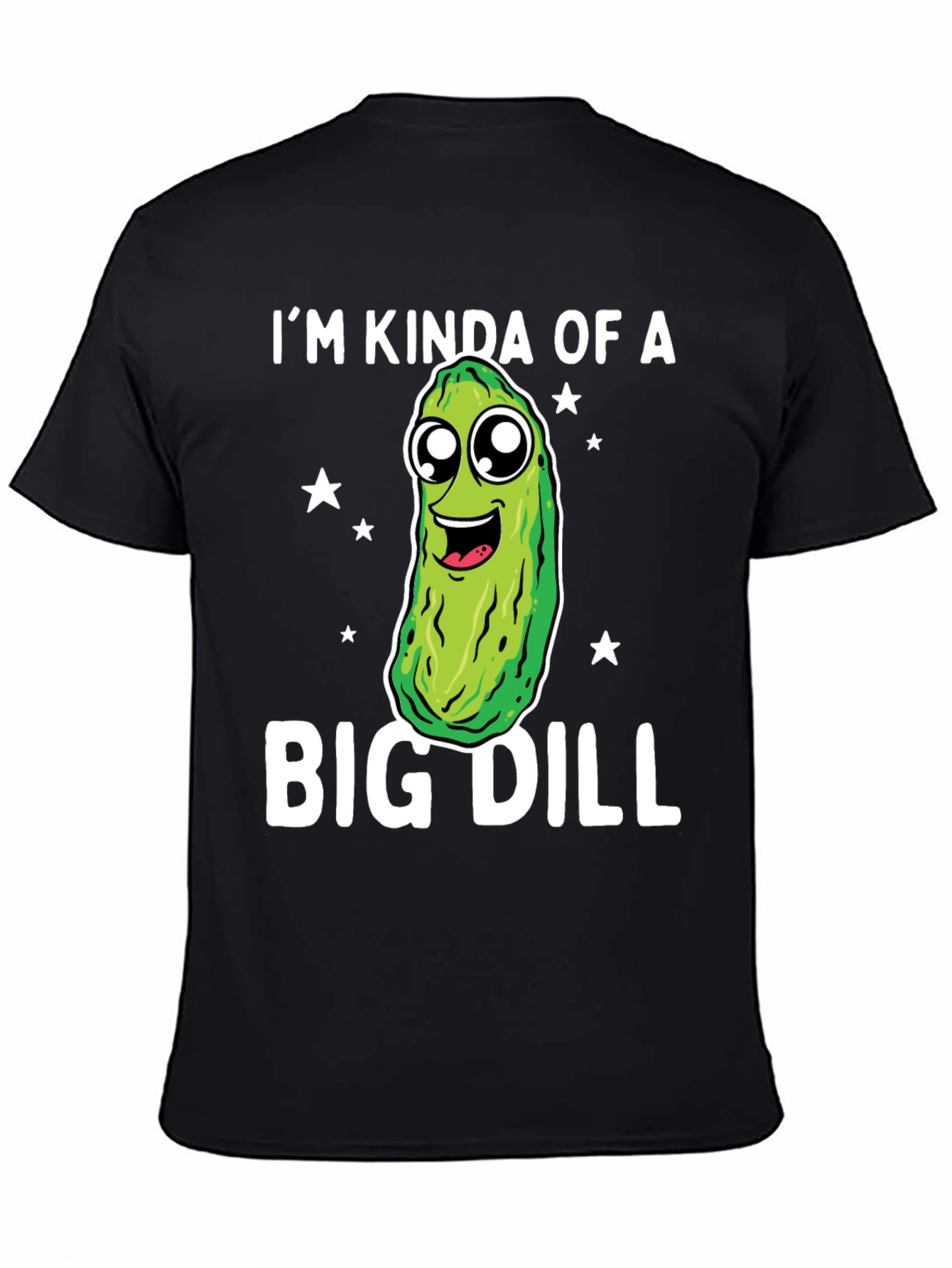 Black Big Dill Funny Graphic T-Shirt view 4